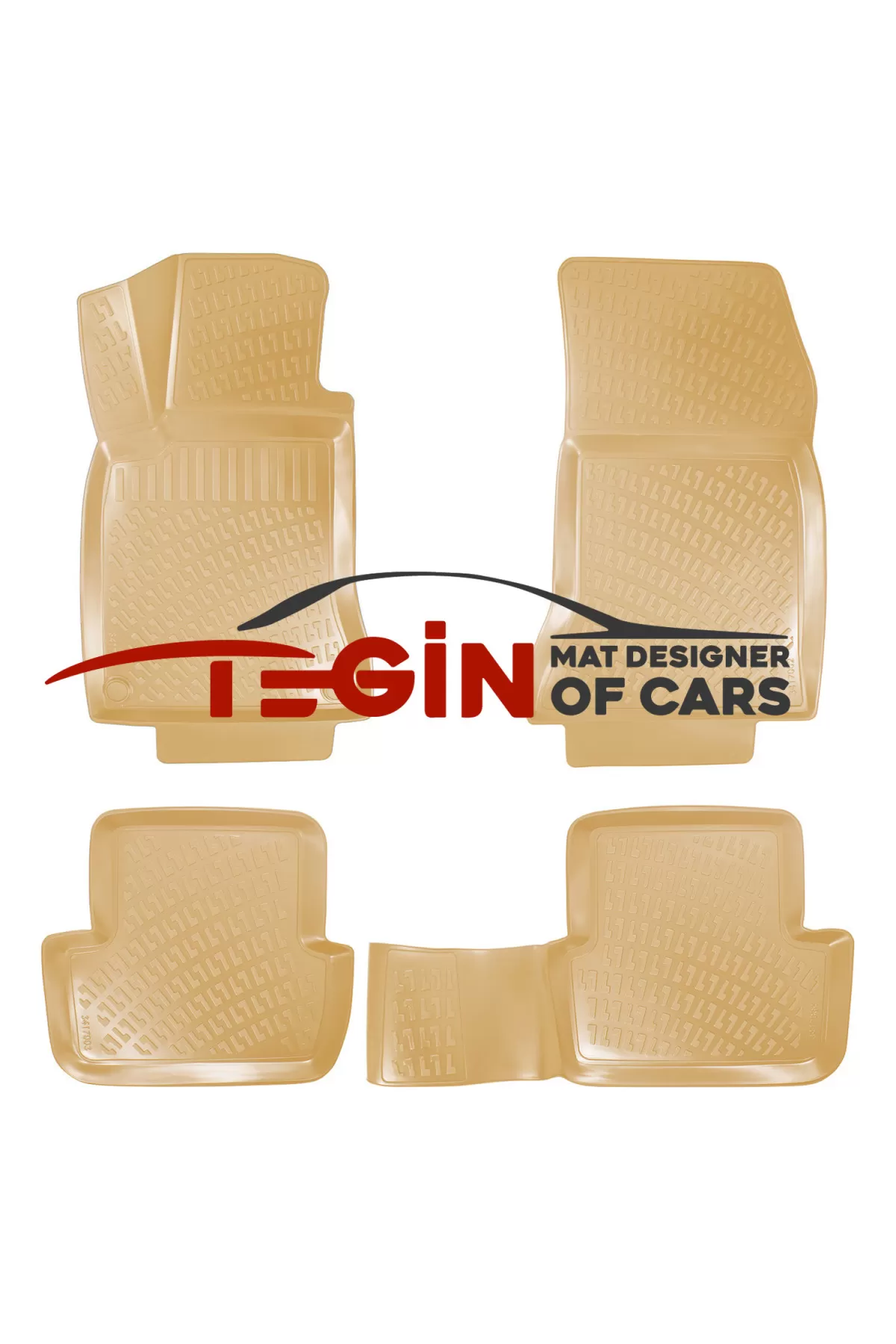 Mercedes C Serisi W204 2012 3D Havuzlu Paspas Bej