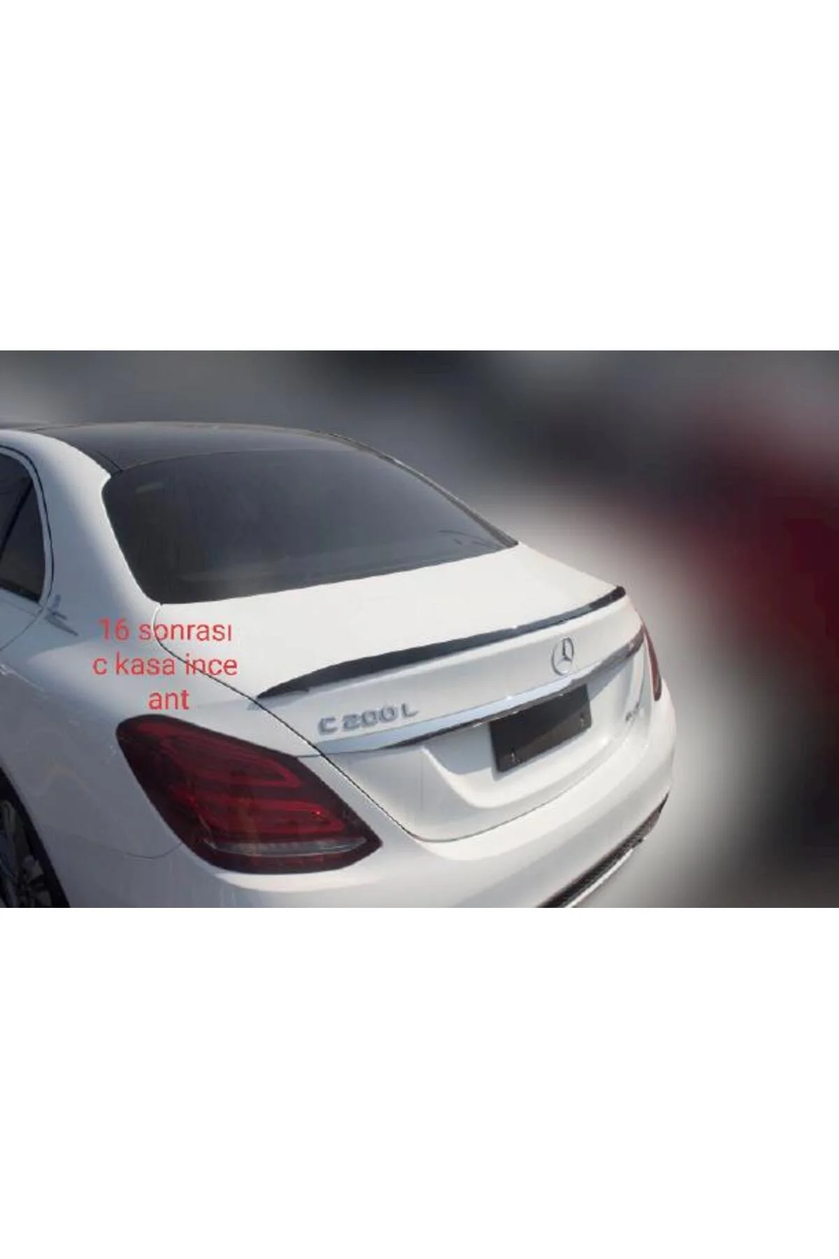 MERCEDES C SERİSİ 2015- ASTARLI İNCE ANATOMİK SPOİLER (W205) MERCEDES C SERİSİ 2015- ASTARLI İNCE ANATOMİK SPOİLER (W205)