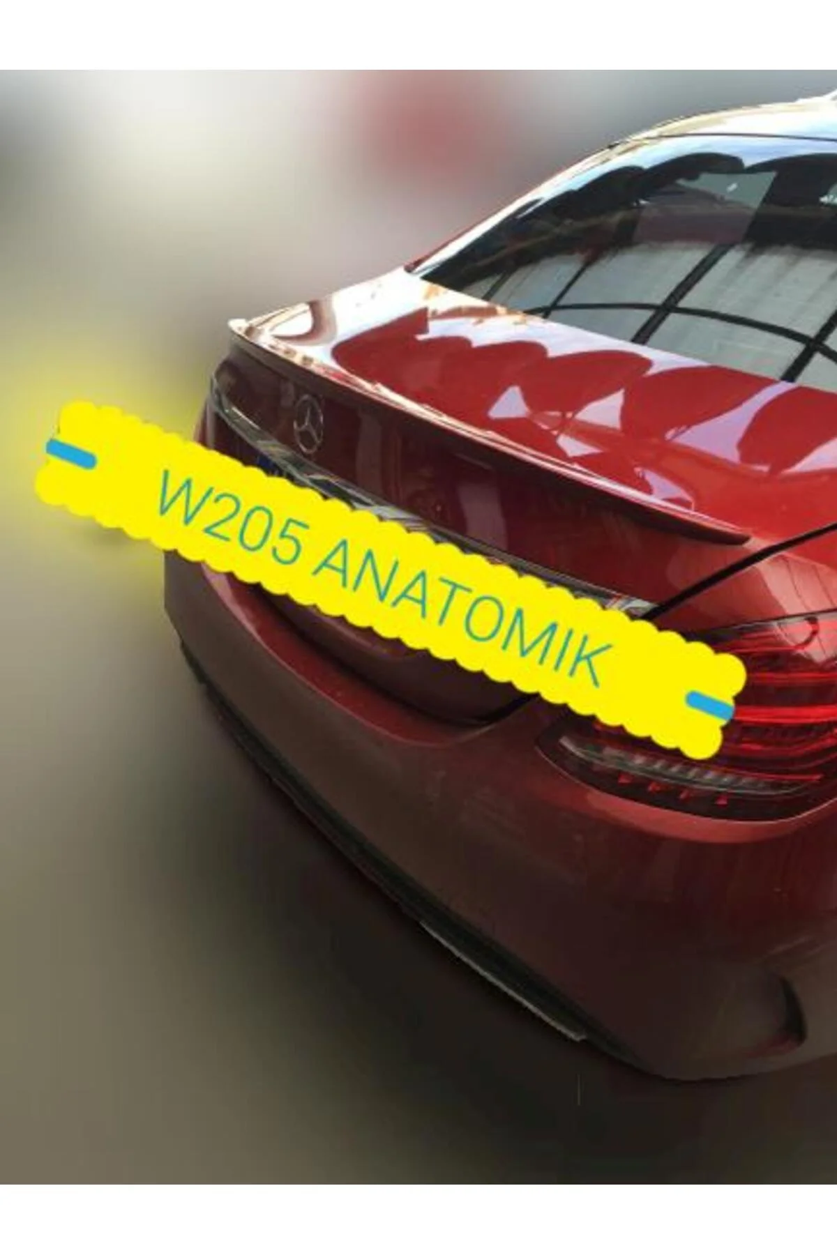 MERCEDES C SERİSİ 2015- ASTARLI ANATOMİK SPOİLER (W205)