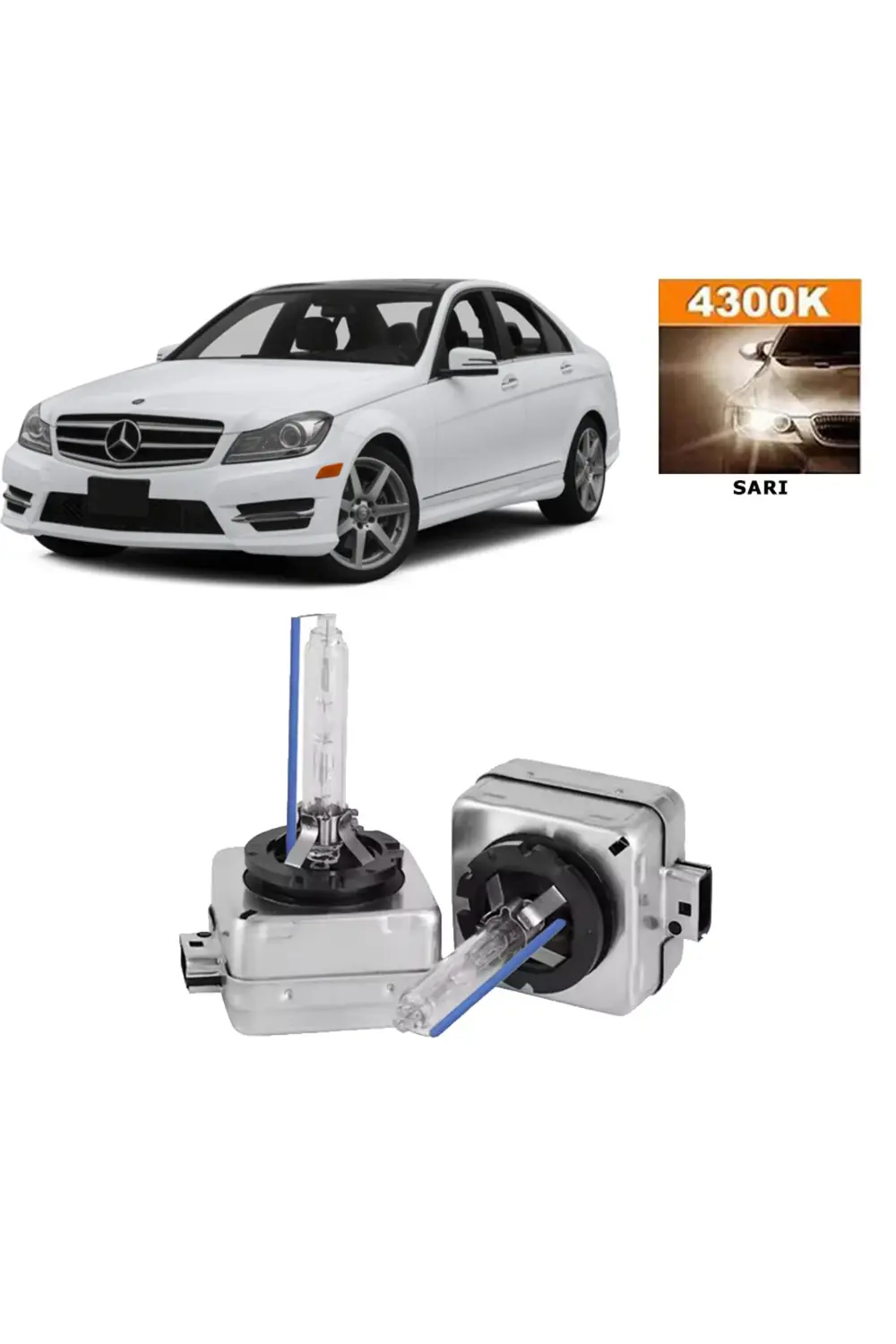 Mercedes C Serisi W204 2007-2014 Xenon D1S / D1R 4300K Sarı HID X
