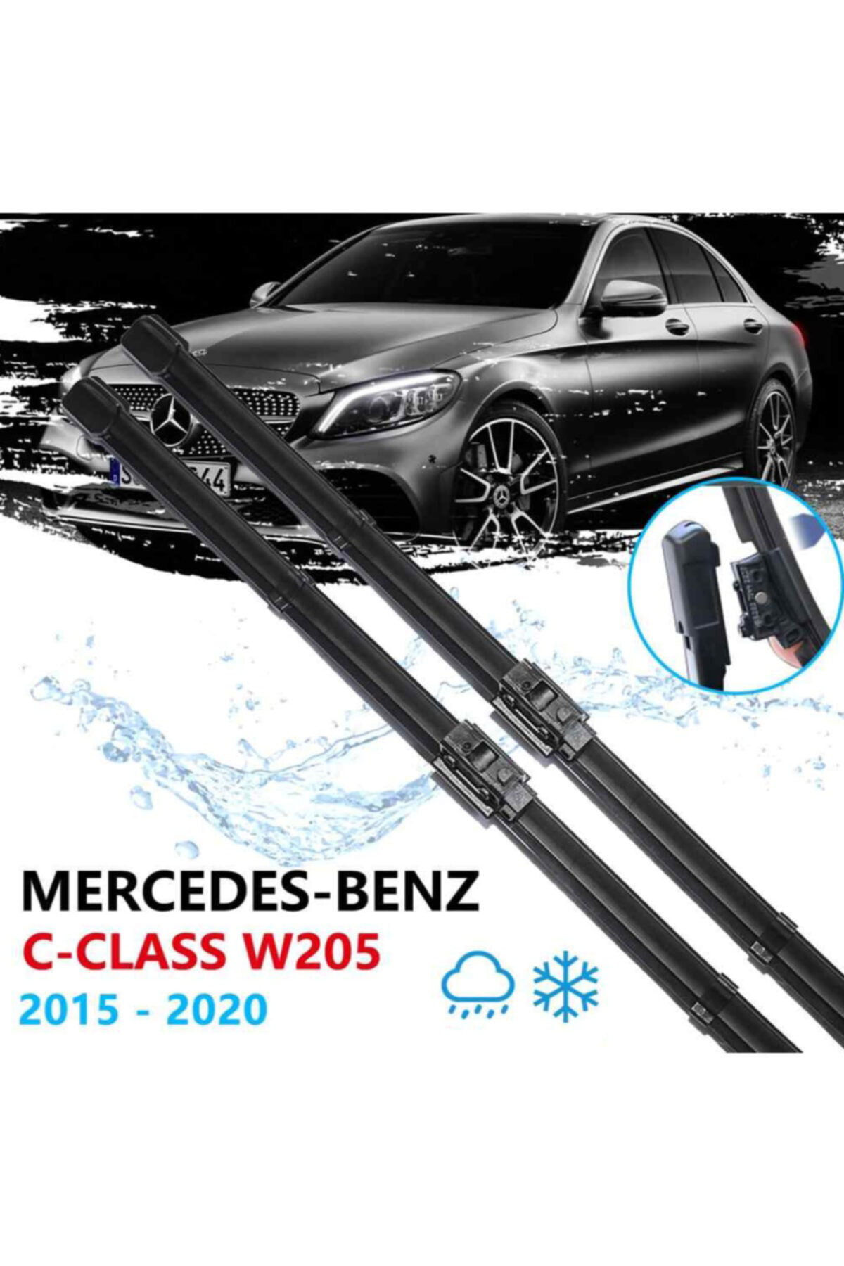 Fesan Mercedes C Serisi W205 Ön Cam Silecek Süpürgesi Takımı 2015--2020