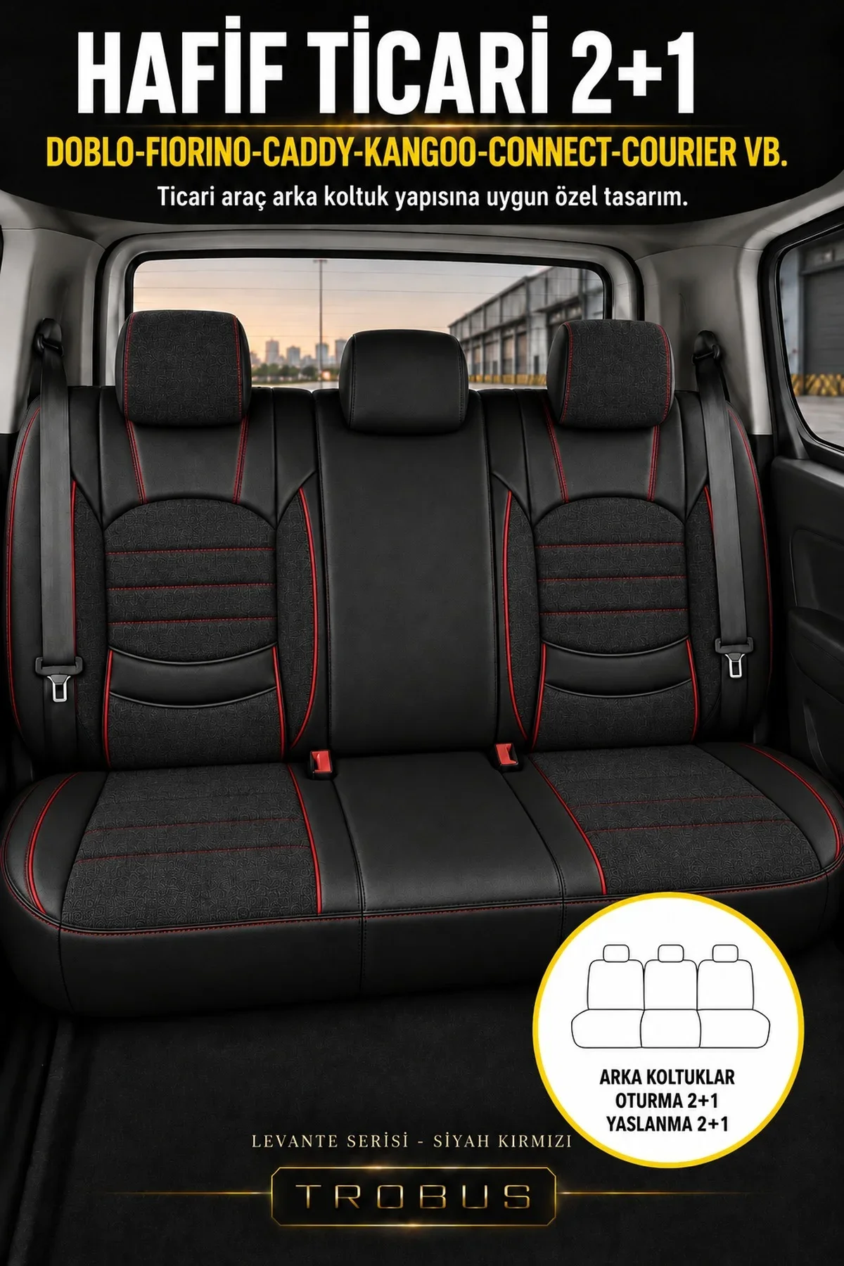 Mercedes C200 D 2001-2005 Uyumlu Levante 2+1 Ticari Bel Destekli Keten Koltuk Kılıfı Siyah Kırmızı Mercedes C200 D 2001-2005 Uyumlu Levante 2+1 Ticari Bel Destekli Keten Koltuk Kılıfı Siyah Kırmızı