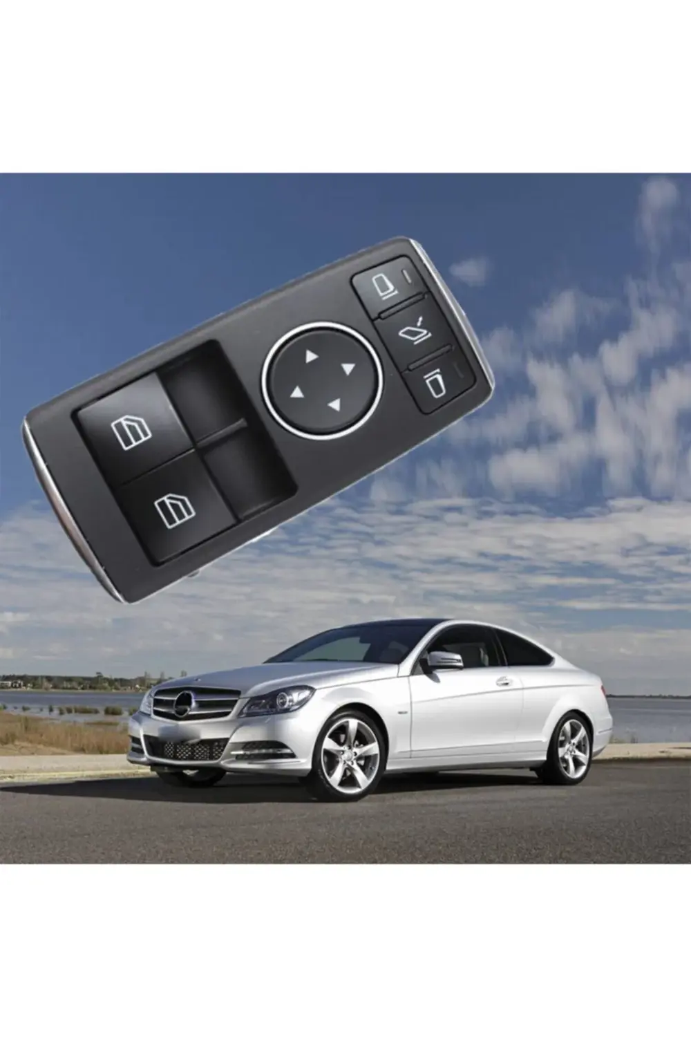 Mercedes C204 R231 Cam Indirme Kaldırma Düğmesi Sol Çiftli 3 Pin