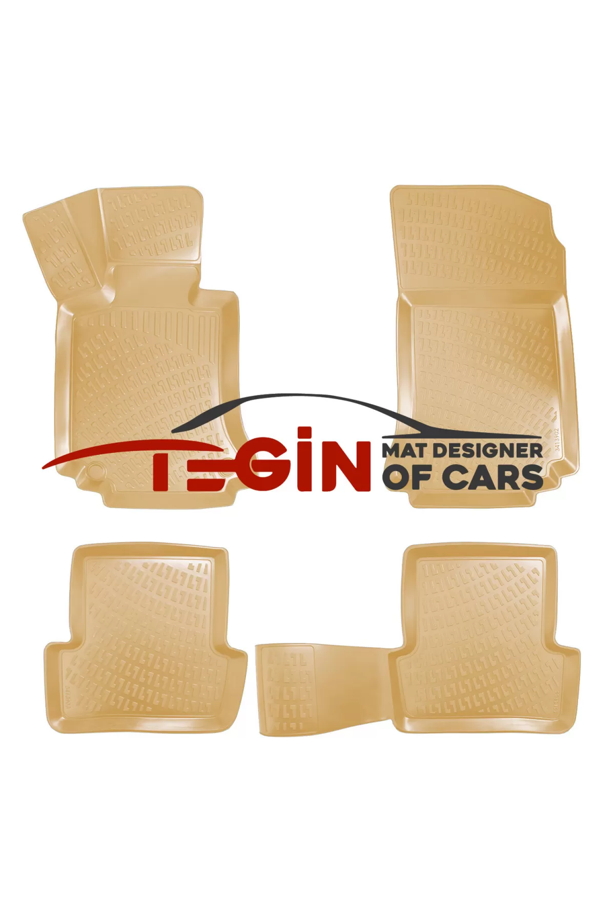 Mercedes CLA 2013-2019 3D Havuzlu Paspas Bej