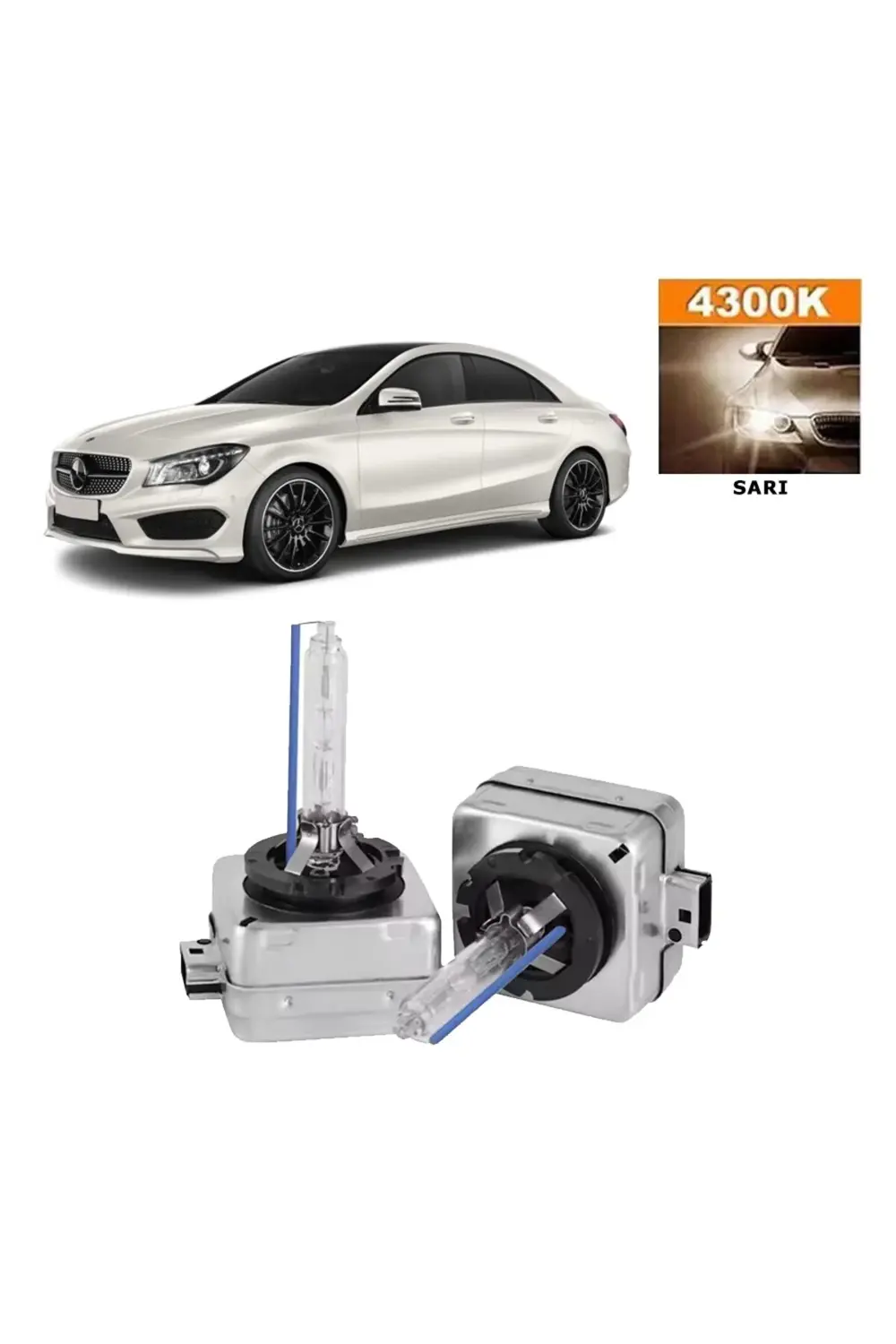 Mercedes Cla C117 2012-2016 D3s / D3r 4300k Sarı Hıd Xenon Ampul