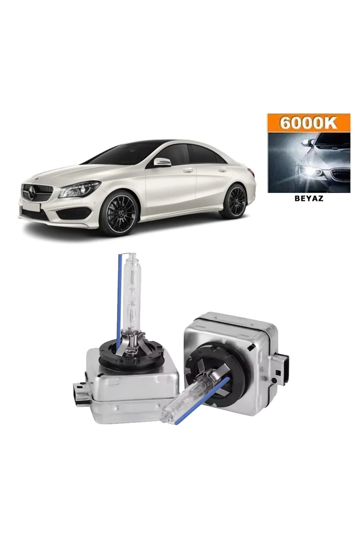 Mercedes CLA C117 2012-2016 D3S / D3R 6000K Beyaz HID Xenon Ampul Mercedes CLA C117 2012-2016 D3S / D3R 6000K Beyaz HID Xenon Ampul