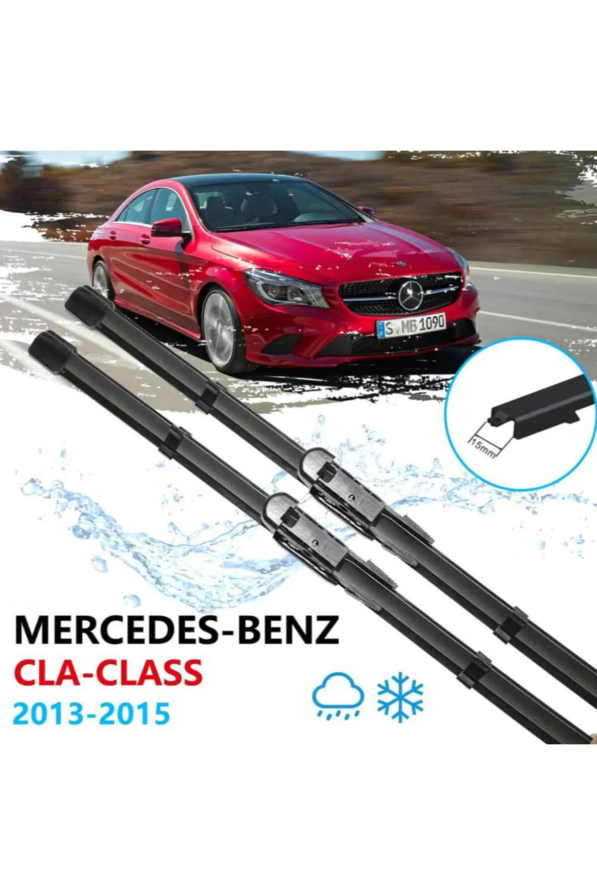Mercedes Cla W117 Ön Cam Muz Silecek Takımı 2012--2015