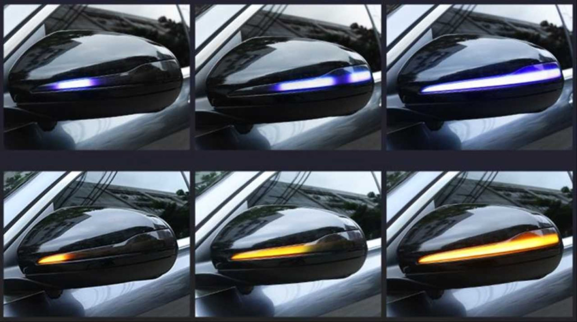 Mercedes Dinamik Uyumlu LED Ayna Sinyali Mavi Selamlama (W205 0 -