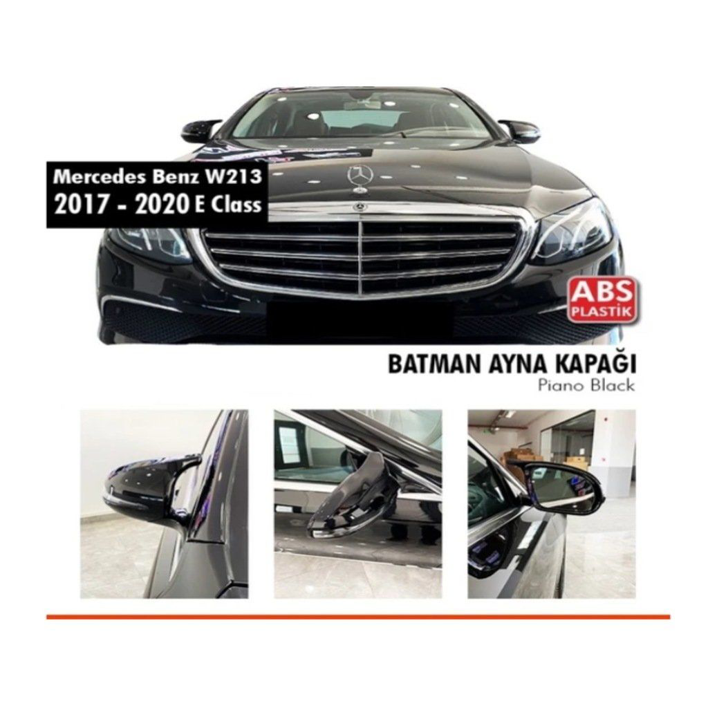 Mercedes E Uyumlu Serisi W213 Batman Yarasa Ayna Kapağı (Parlak S
