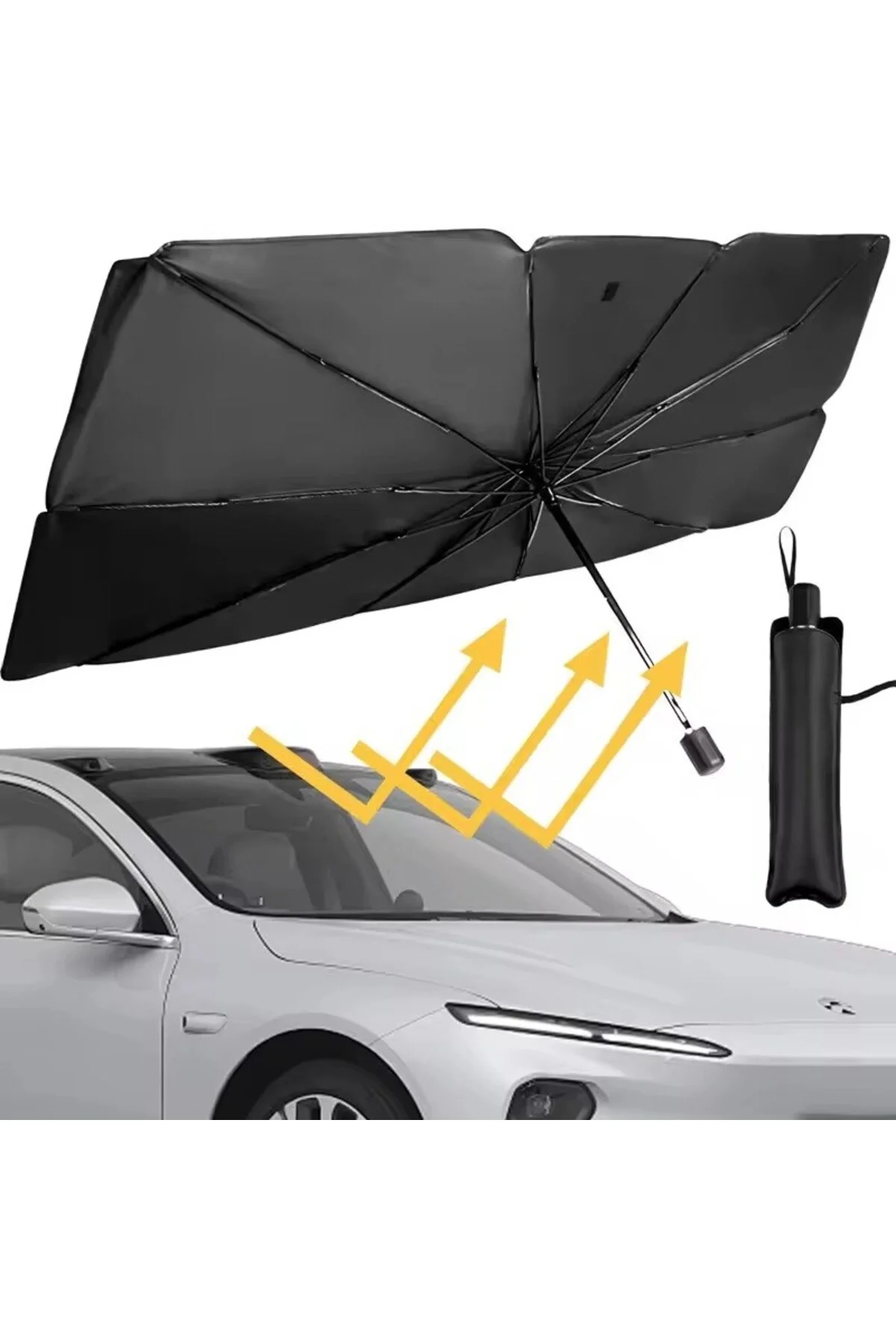 Mercedes E200, Bmw 3 Serisi, Volvo S60, Skoda Superb, Renault Megane Uyumlu Oto Şemsiye Mercedes E200, Bmw 3 Serisi, Volvo S60, Skoda Superb, Renault Megane Uyumlu Oto Şemsiye - Görsel 4
