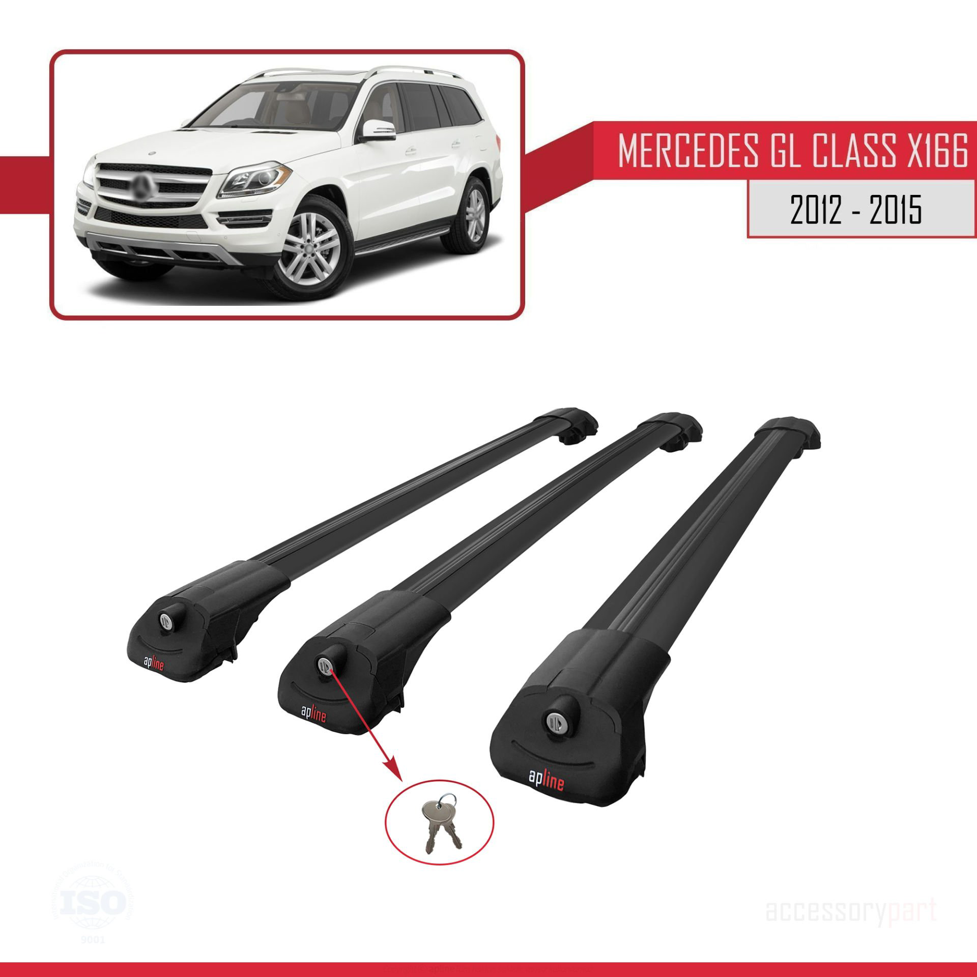 Mercedes GL Class (X166) 2012-2015 Arası ile uyumlu ACE-1 Ara Atk