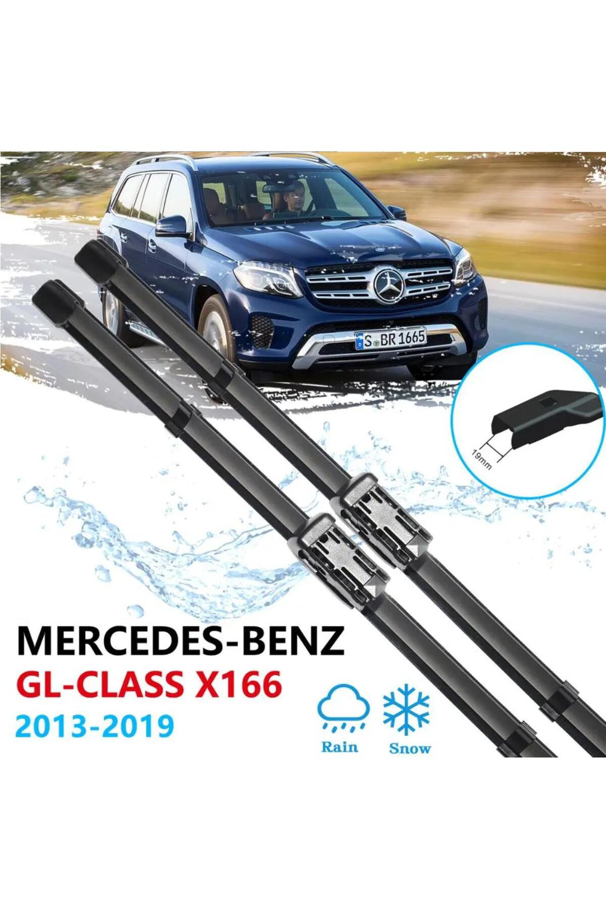 Delco Mercedes Gl X166 Ön Cam Muz Silecek Takimi 2013--2019