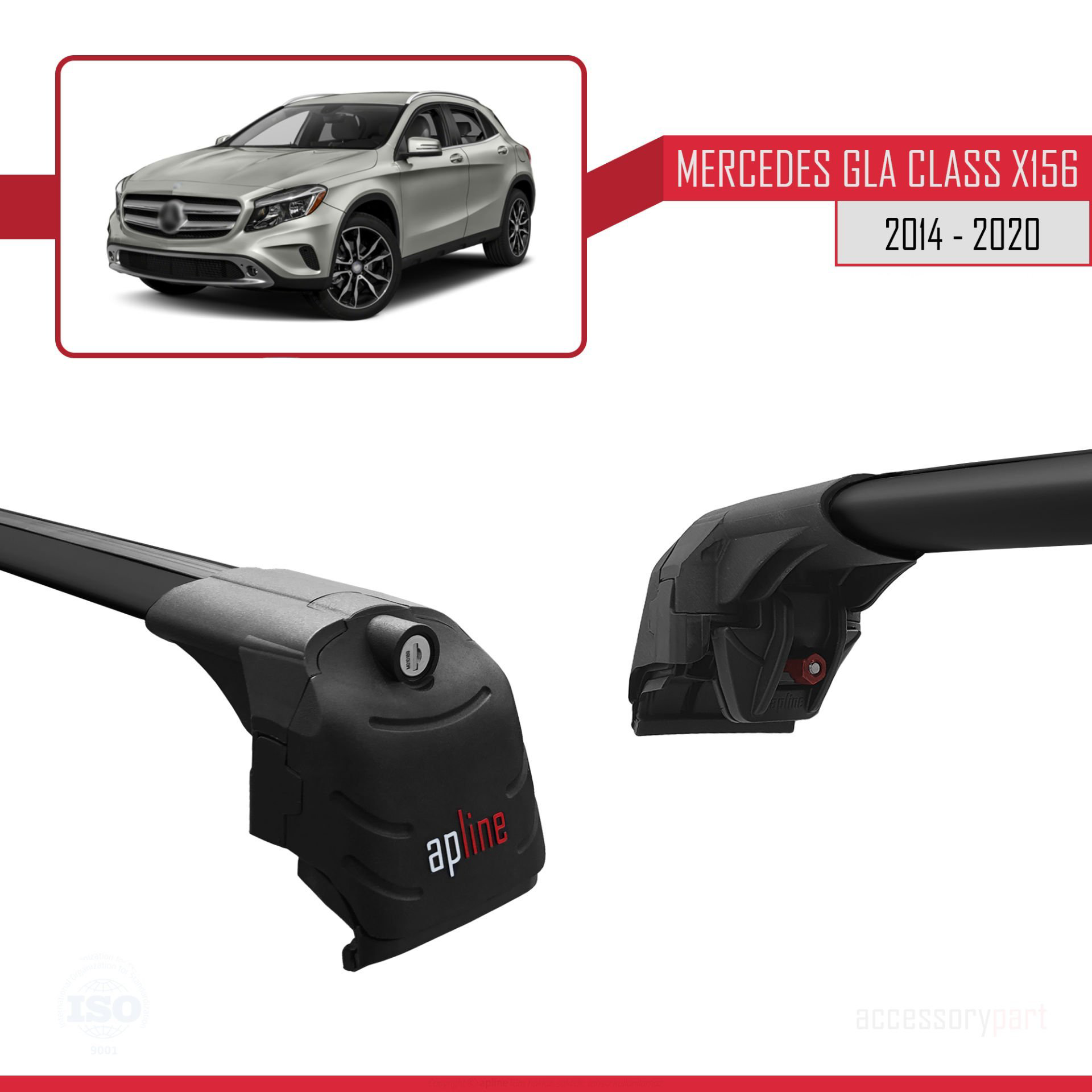 Mercedes GLA (X156) 2014-2020 Arası ile uyumlu ACE-2 Ara Atkı Tav