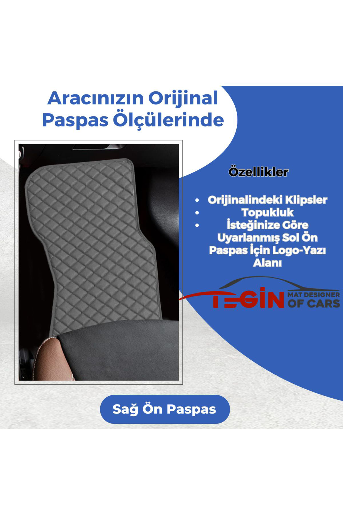 Mercedes Glc Serisi C253 2015-2019 -coupe Prime Gri Deri Gri Kena