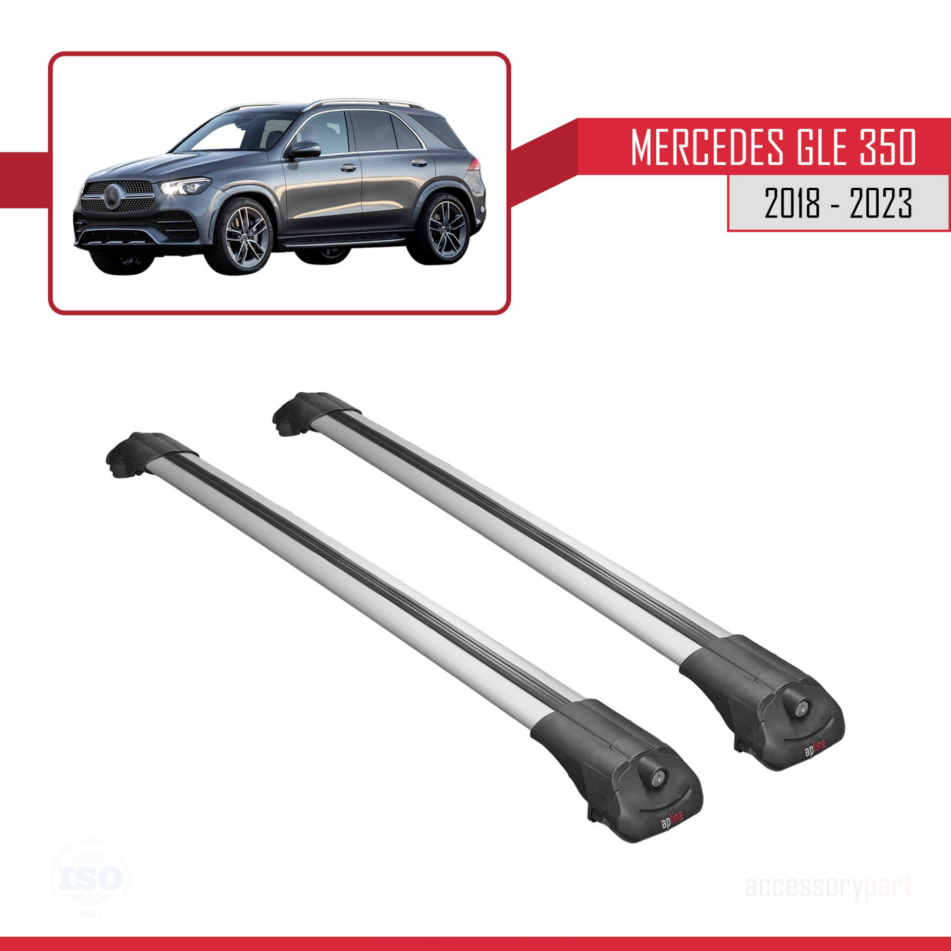 Mercedes GLE (V167) 2018 Sonrası ile uyumlu ACE-1 Ara Atkı Tavan 