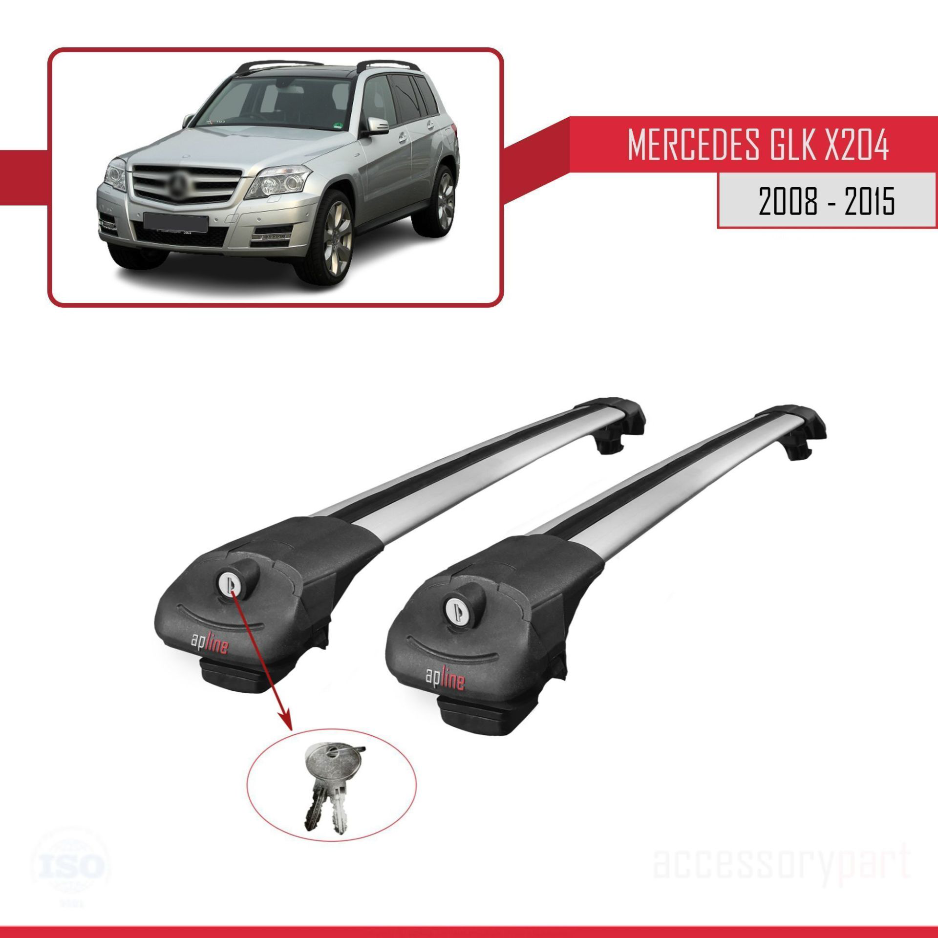 Mercedes GLK Class (X204) 2008-2015 Arası ile uyumlu ACE-1 Ara At