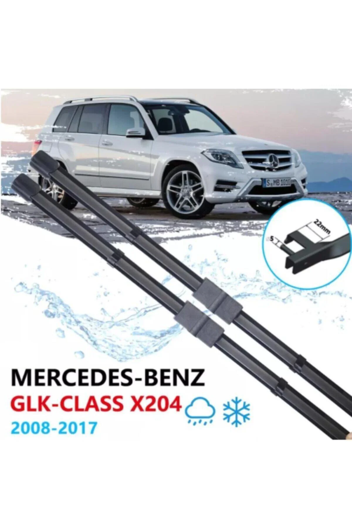 Mercedes Glk X204 Ön Cam Muz Silecek Takımı 2008--2017