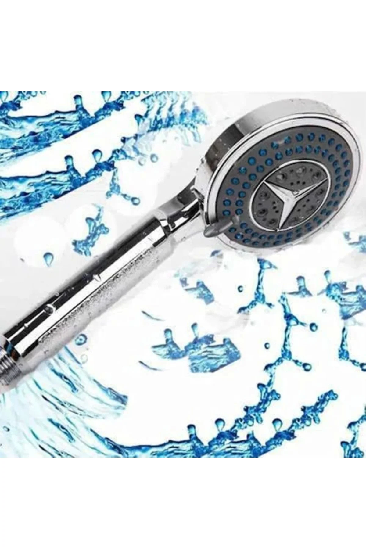 Mercedes Krom Kaplama 3 Fonksiyonlu Duş Başlığı Fiskiye Fıskiye (