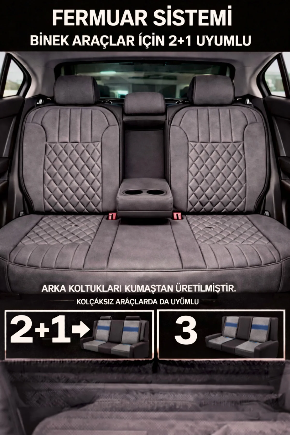 Mercedes S-320 1994 Uyumlu Zerafet 5 Parça Ortopedik Oto Koltuk Minderi Terletmez Siyah - Gri Fiyatı, Yorumları ve Özellikleri