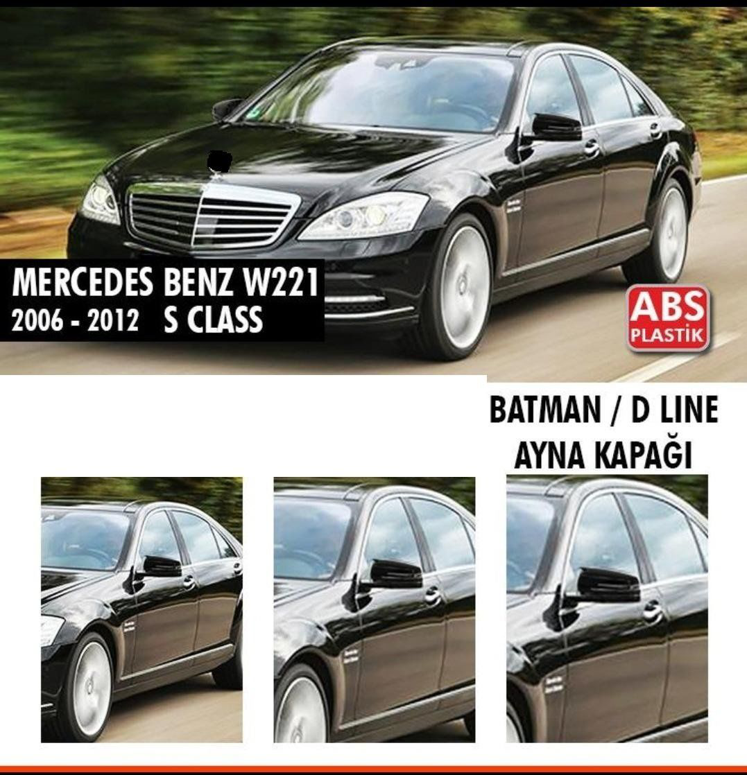 Mercedes S Uyumlu Serisi W221 (2006-2012) Batman Yarasa Ayna Kapa