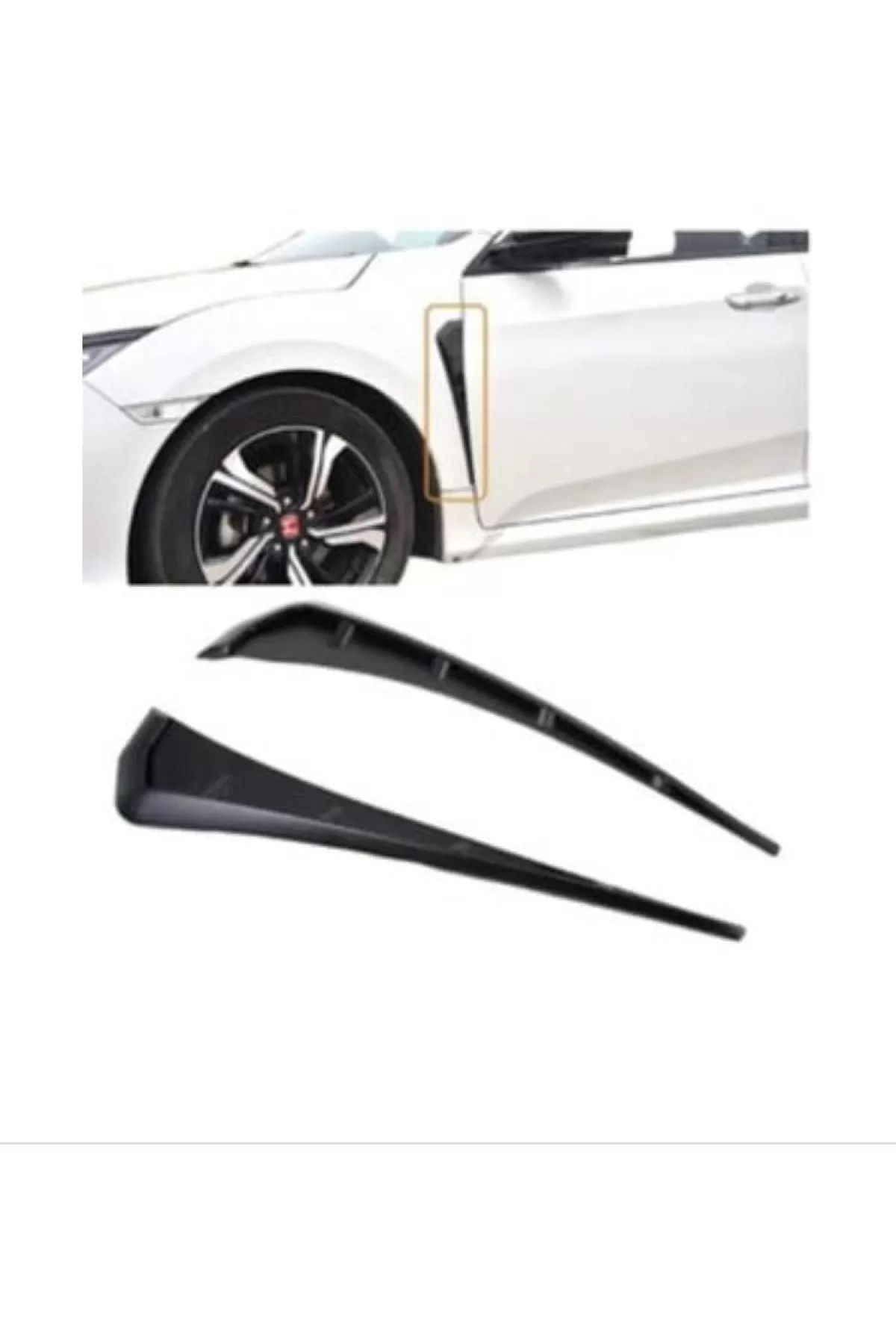 Mercedes SLK R171 2004-2011 Parlak Çamurluk Çıtası Vent Havalandı