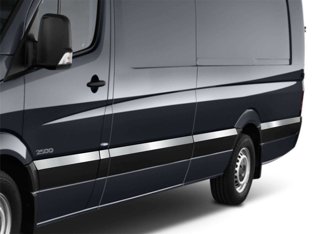 Mercedes Sprinter Uyumlu W906 Ncv3 Yan Kapı Çıtası 10 Parça Krom 