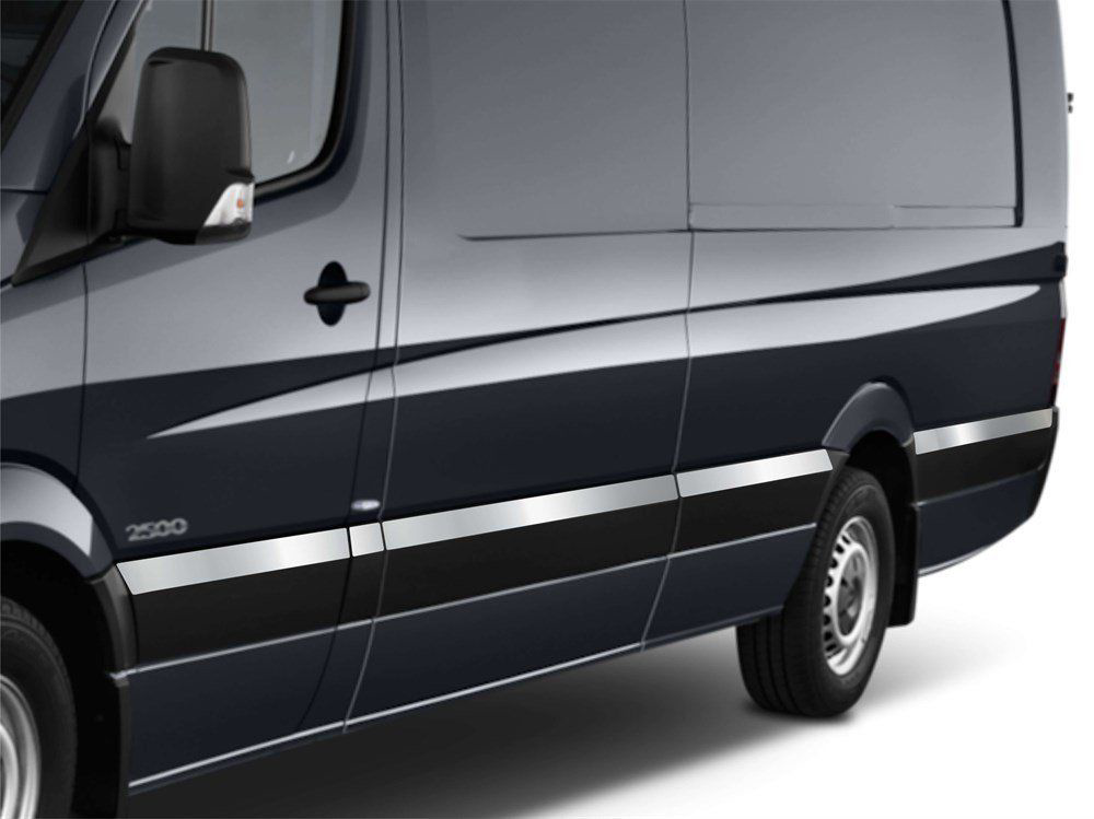 Mercedes Sprinter Uyumlu W906 Ncv3 Yan Kapı Çıtası 10 Parça Krom 