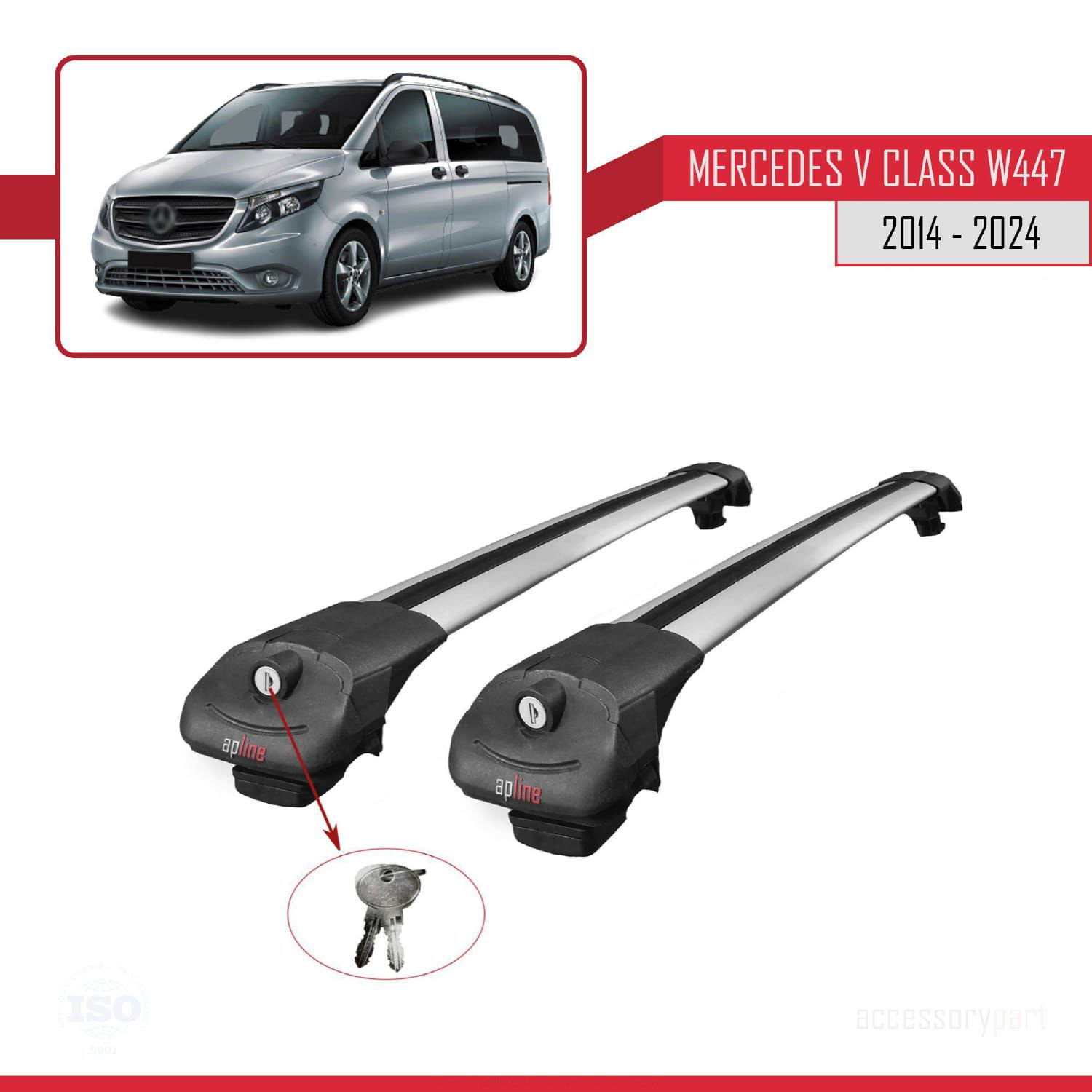 Mercedes V Class W447 2014 ve Sonrası ile uyumlu ACE-1 Ara Atkı T