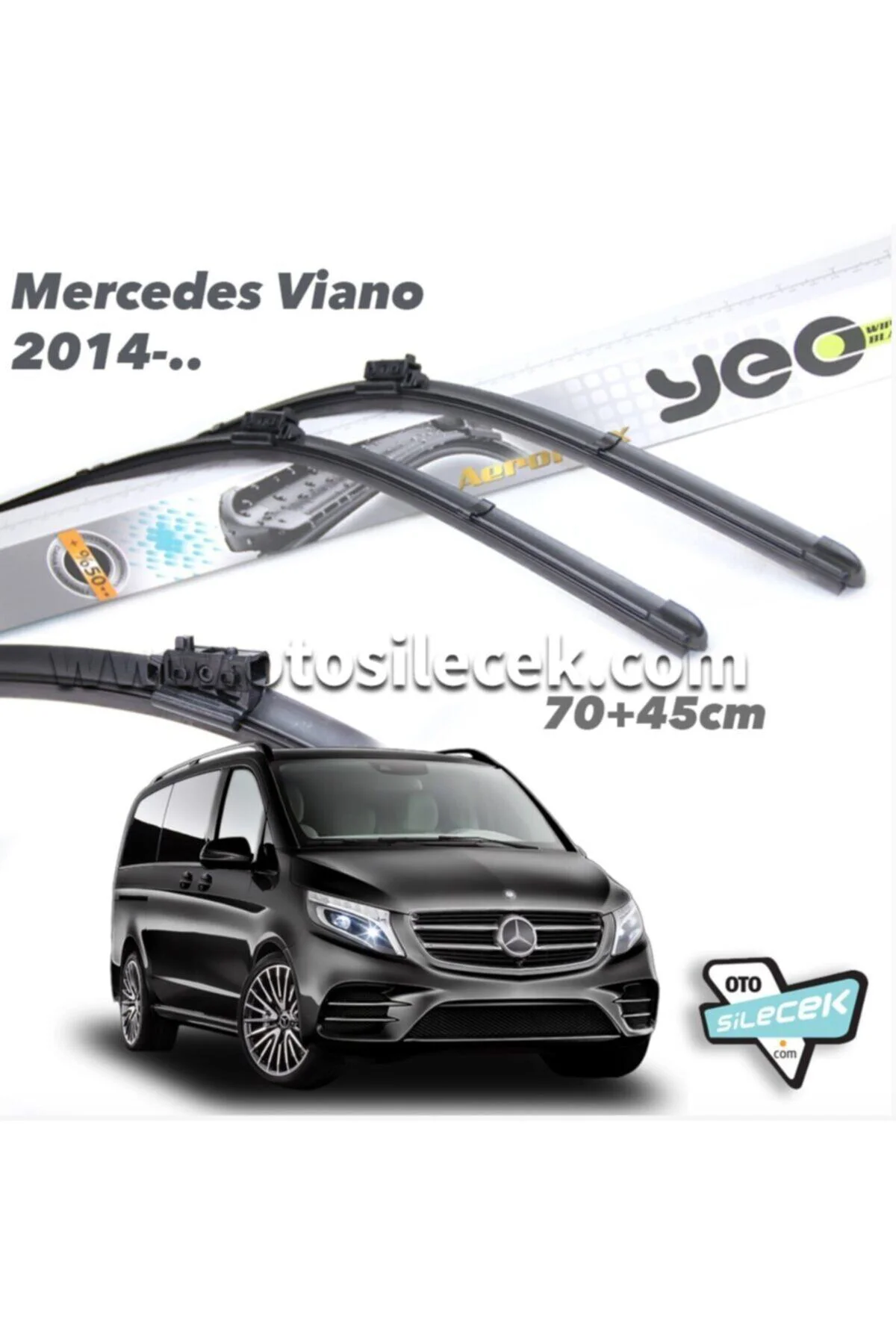 Mercedes V Serisi Aeroflex Ön Silecek Takımı 2014-...