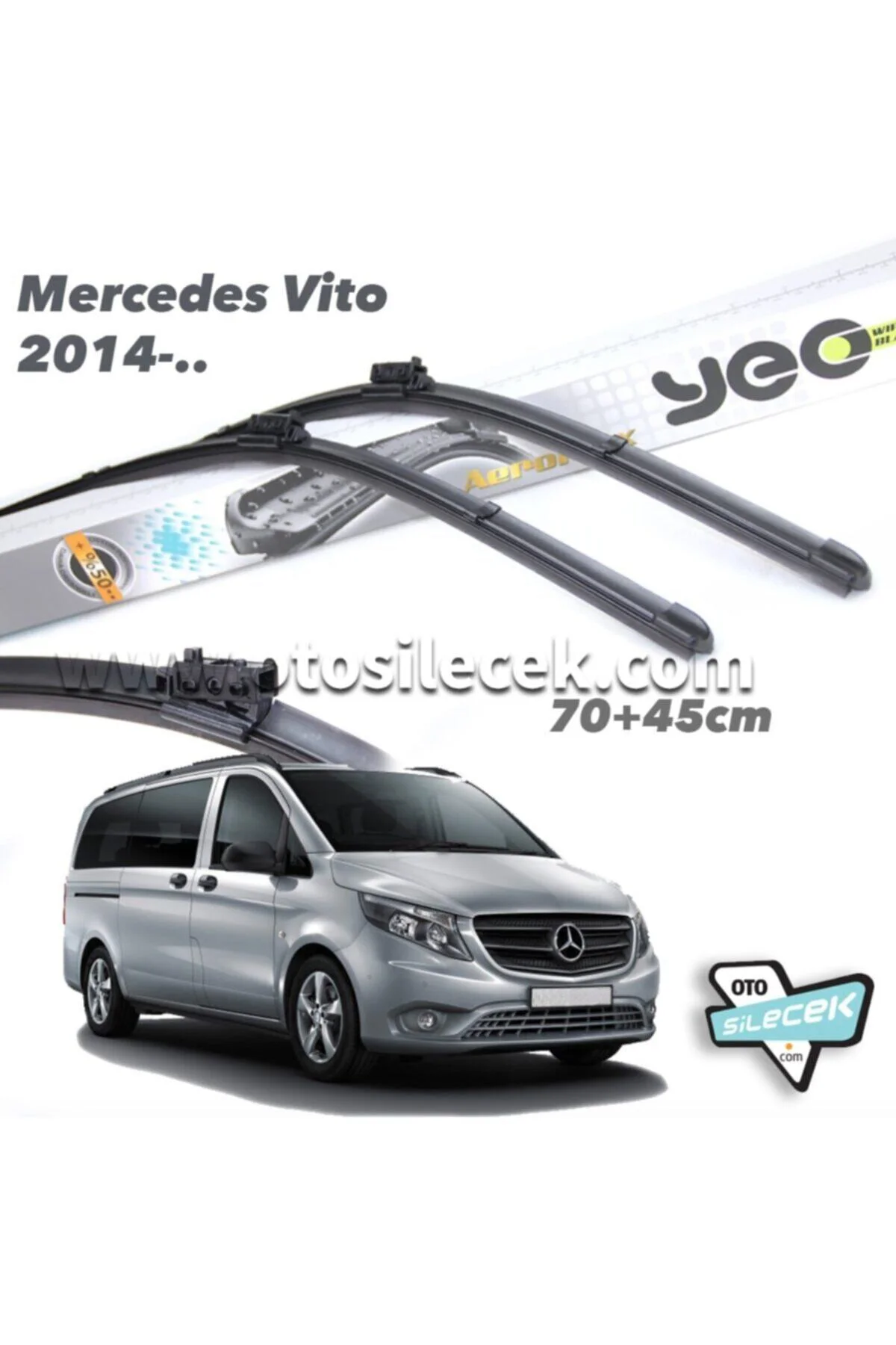 Mercedes Vito Aeroflex Ön Silecek Takımı 2014-...