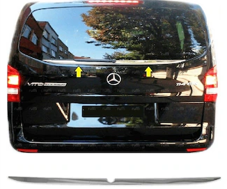 Mercedes Vito Uyumlu Arka Cam Çıtası 2014 Sonrası Paslanmaz Çelik