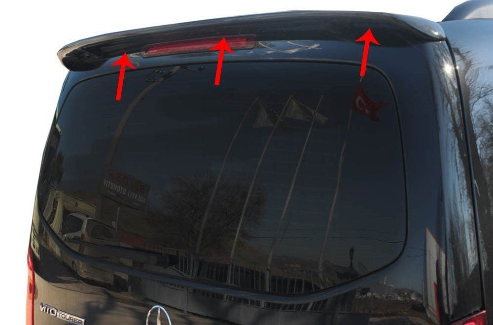 Mercedes Vito Uyumlu Spoiler Bagaj Gt 2 Parça Fiber 2015 Ve Sonra