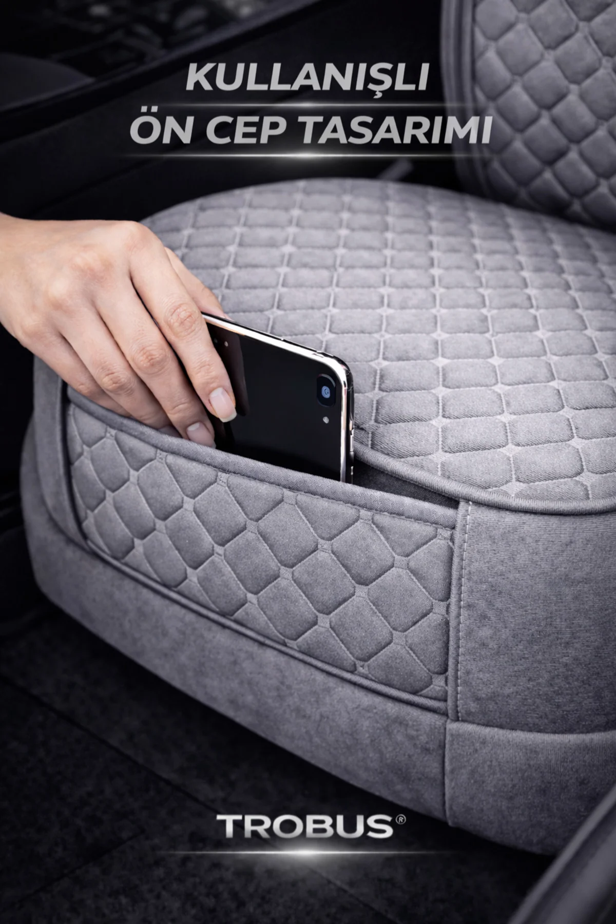 Mercedes W-210 1995-2002 Uyumlu 4 Parça Ön İkili Oto Koltuk Minderi Terletmez Kaymaz Taban Gri Mercedes W-210 1995-2002 Uyumlu 4 Parça Ön İkili Oto Koltuk Minderi Terletmez Kaymaz Taban Gri