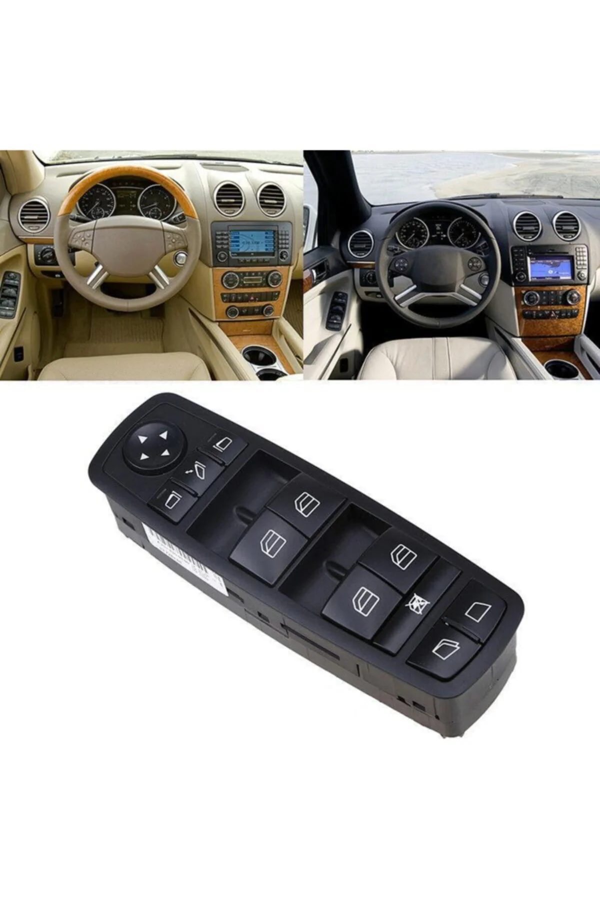 Mercedes W164 Ml Serisi Uyumlu Sol Dörtlü Cam Düğmesi Anahtar 200