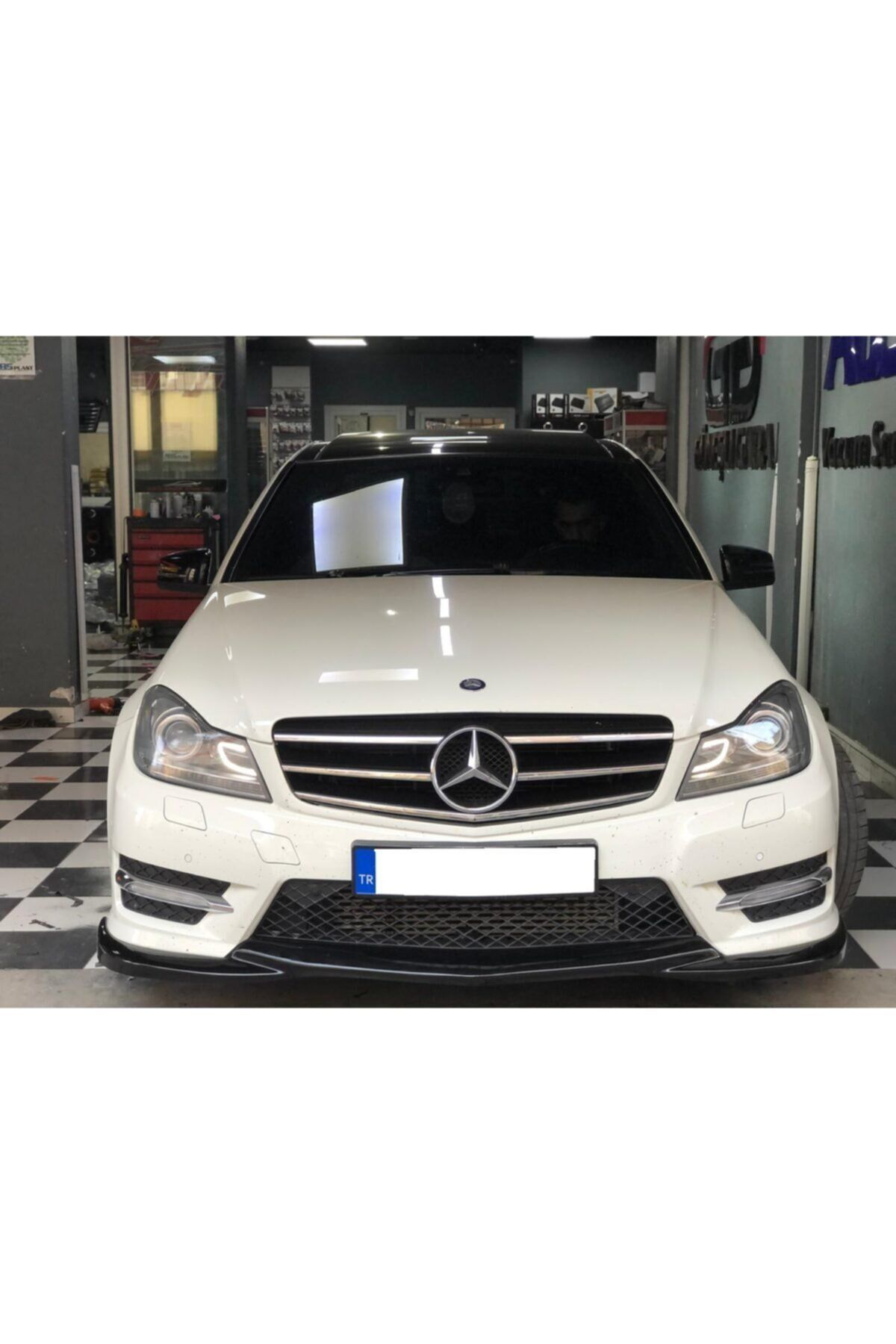 Mercedes W204 Uyumlu C180 Makyajlı Ön Ek (Plastik)