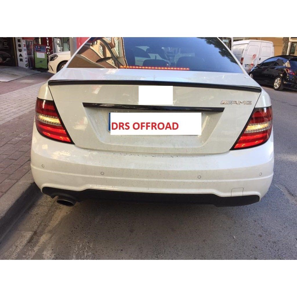 Mercedes W204 Uyumlu (07-13)C Seri Spoiler Bagaj (Kalın) Parlak S