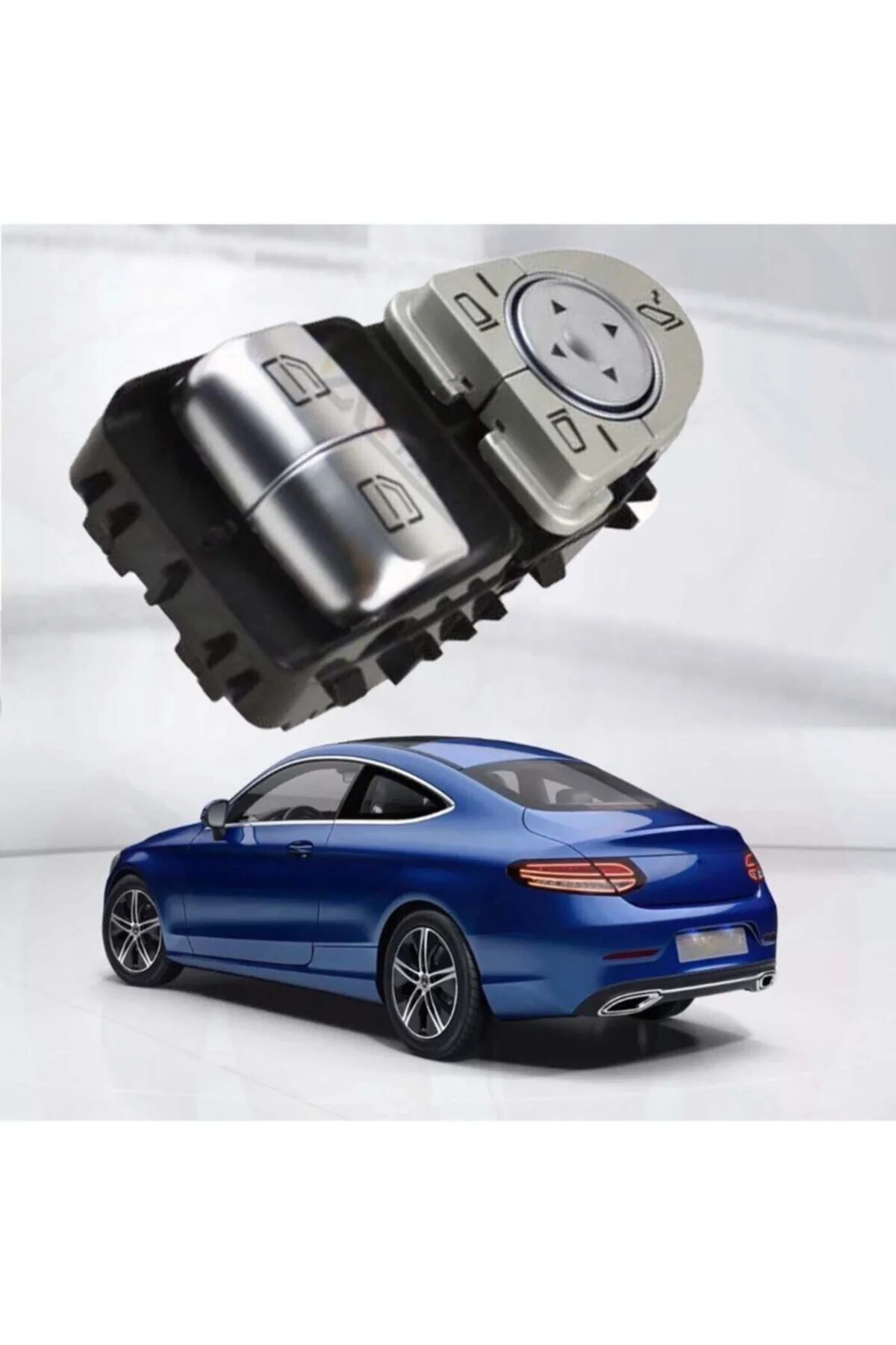 Mercedes W205 C Serisi Coupe Sol Çiftli Cam Düğmesi 2014--2018