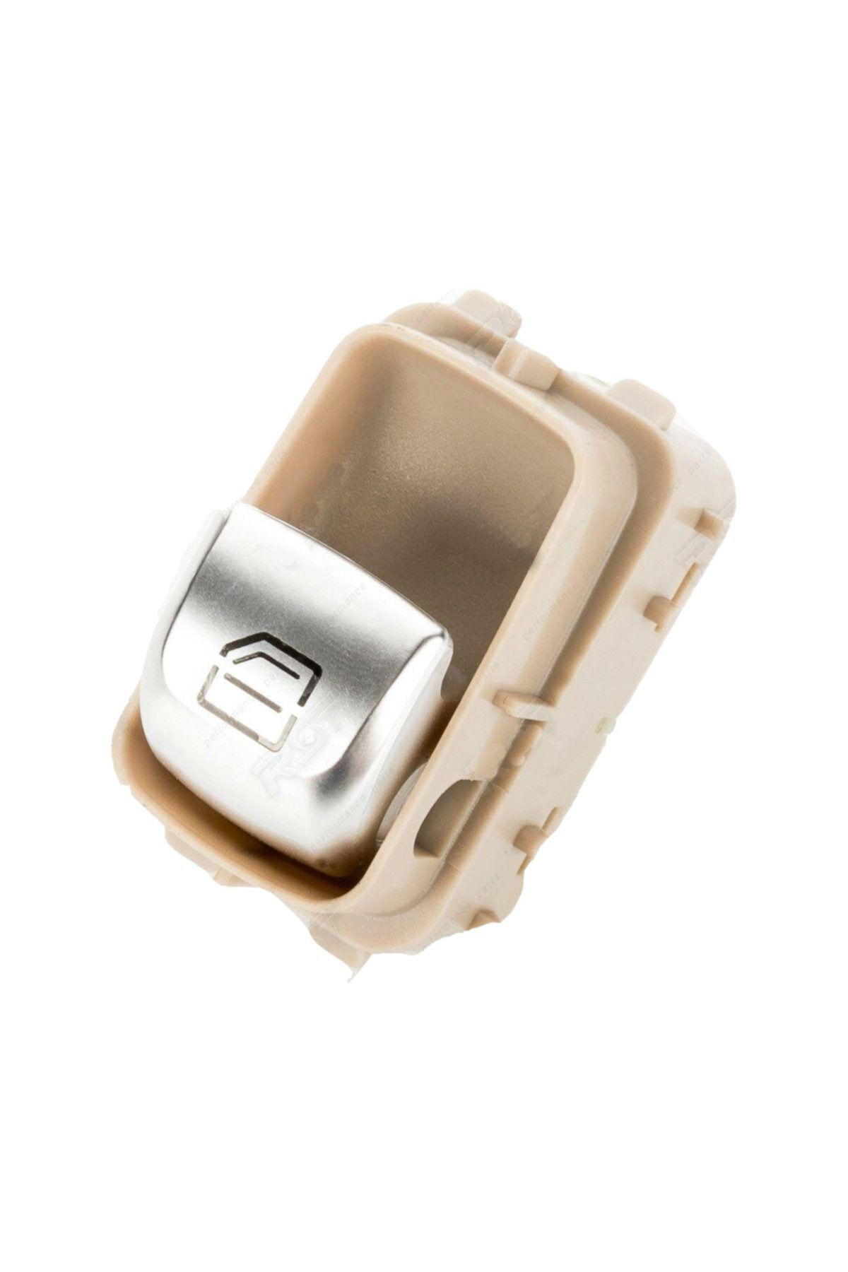 Mcar Mercedes W205 C Serisi Cam Düğmesi Tekli Kirmizi İşikli Bej Taban