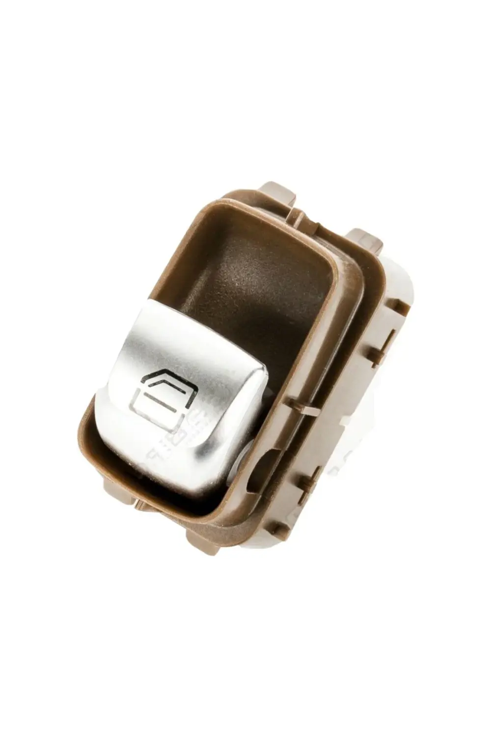 Mercedes W205 C Serisi Cam Düğmesi Tekli Kırmızı Işıklı Siyah Tab