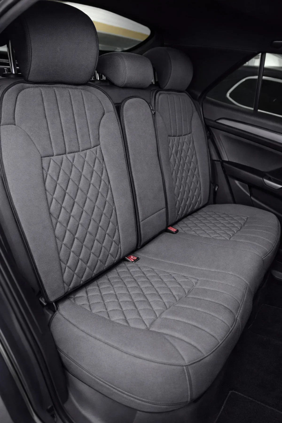 Mercedes W210 1995-2002 Zerafet 5 Parça Ortopedik Minder Kaymaz Taban Gri - Görsel 3