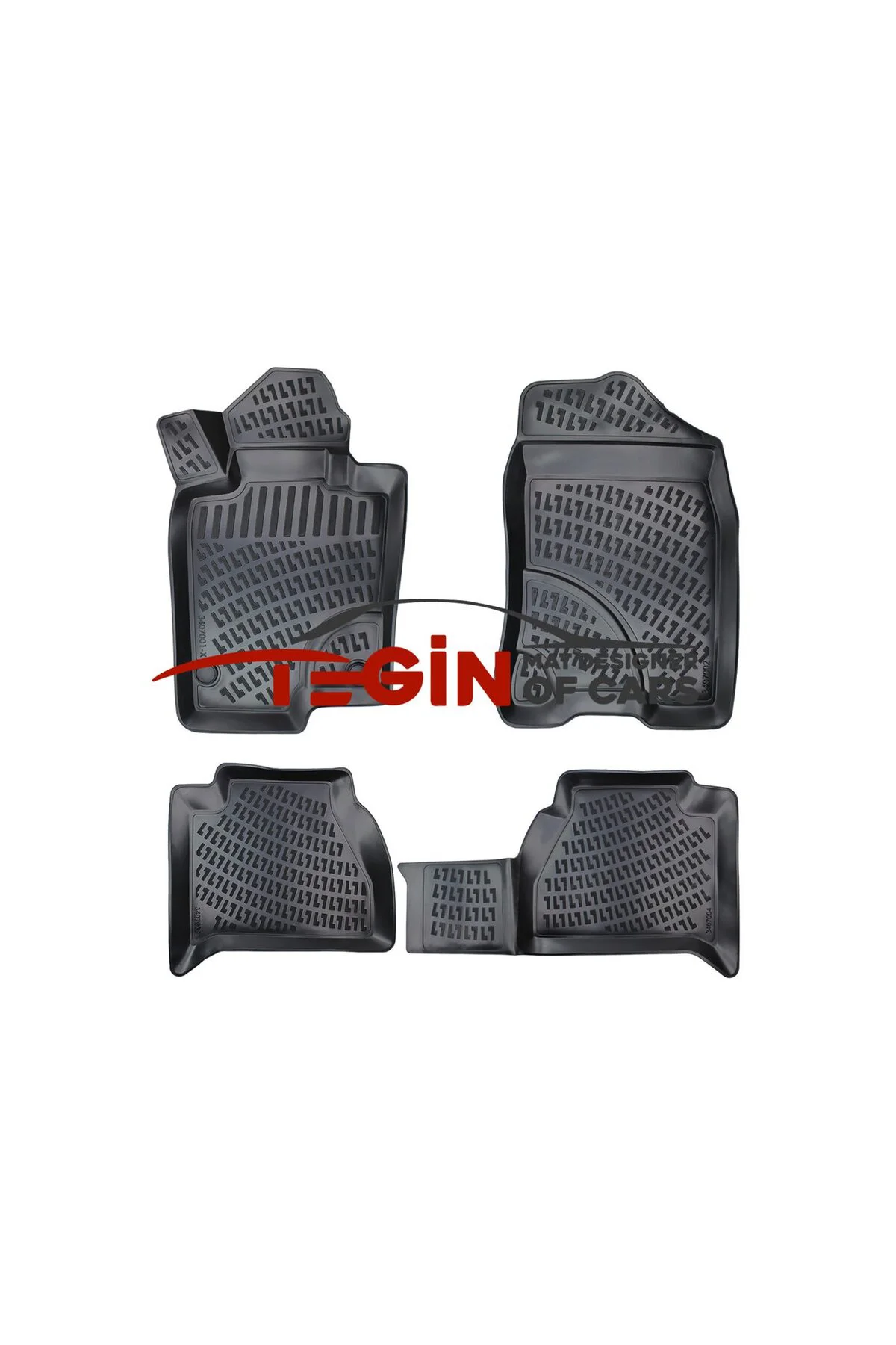 Mercedes X-Class 2017-2020 1.4/1.6 Turbo Siyah 3D Havuzlu Paspas