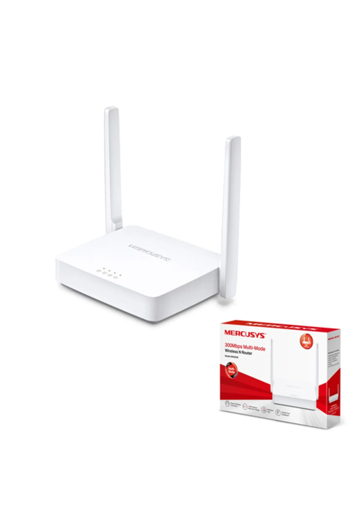 MERCUSYS MW302R 300Mbps 2x Lan + 1x Wan Kablosuz-Ethernet N300 Mu