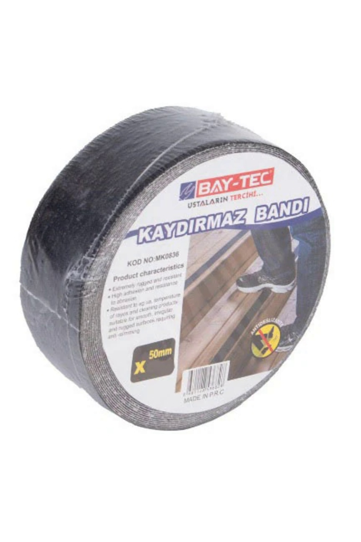 Merdiven Kaydırmaz Bant 50mm x 25mt Siyah MK0840