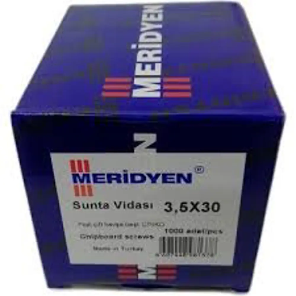 Meridyen Meridyen Sunta Vidası 3.5 x 30 mm 1000 Adet