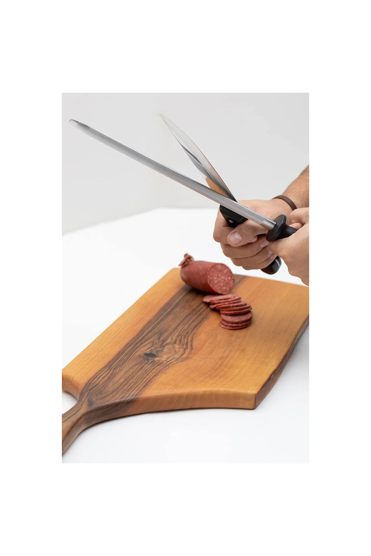 Merih Oval Masat - Kasap Masatı - Bıçak Bileyici - Bileme Çeliği 