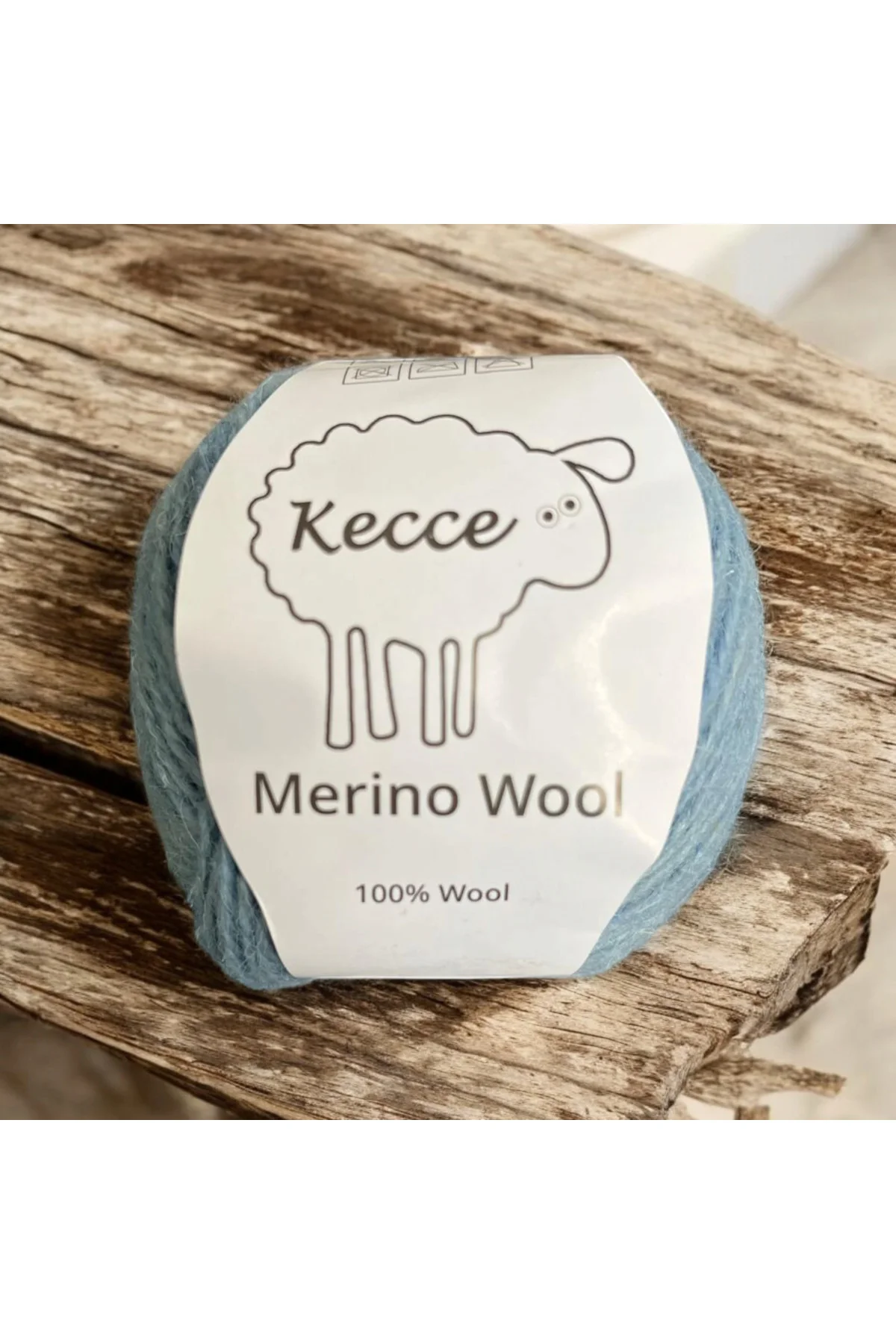 Merino Wool Kecce Örgü Ipi %100 Merino Wool Mavi 50gr