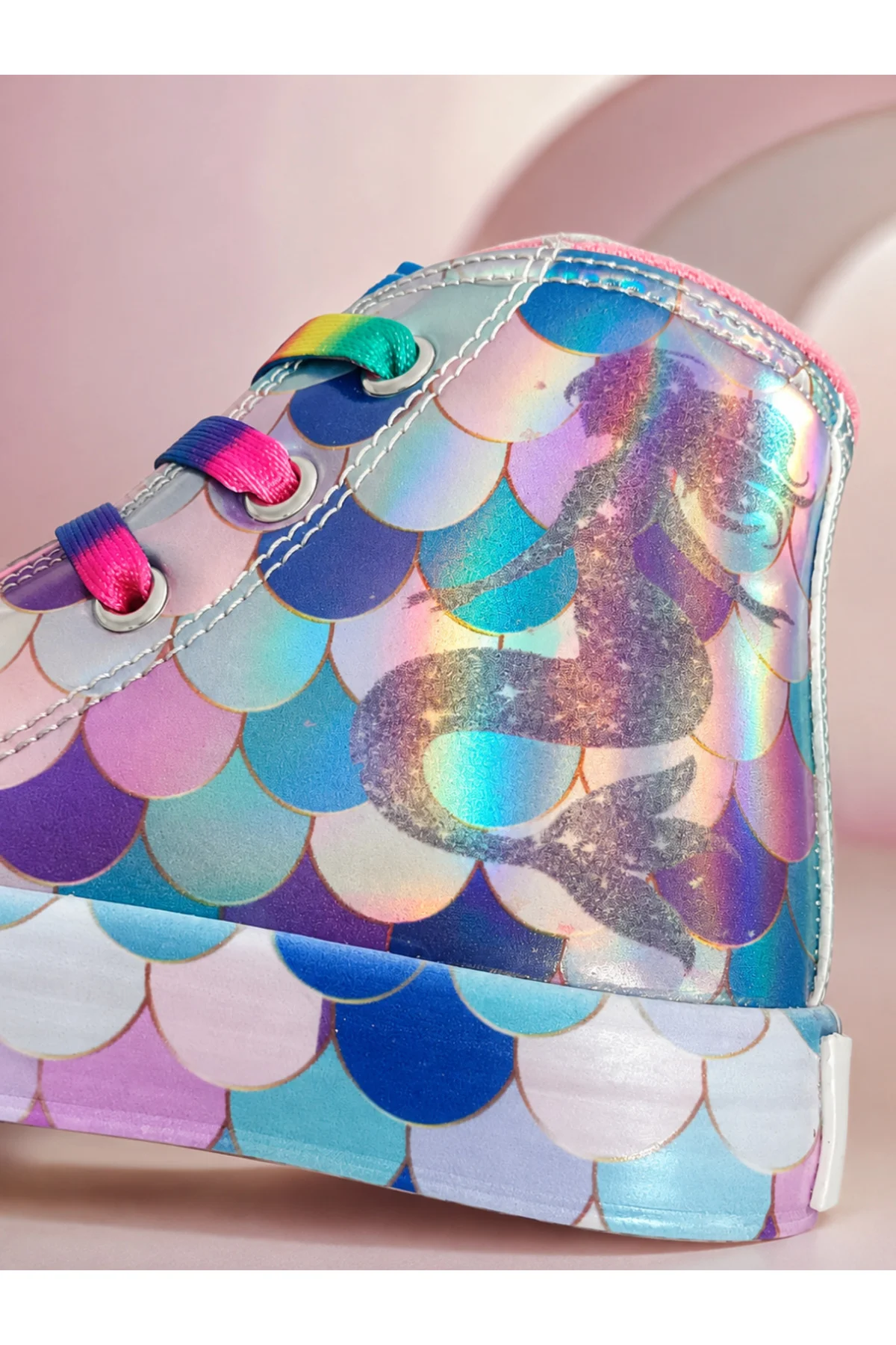 Mermaid Hologram Kız Çocuk Sneakers