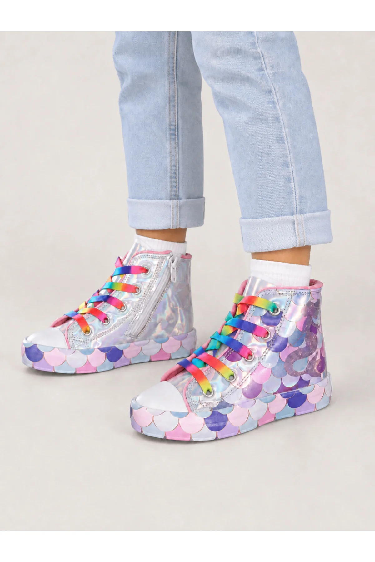 Mermaid Hologram Kız Çocuk Sneakers