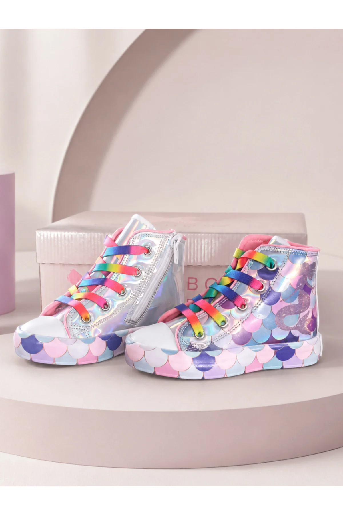 Mermaid Hologram Kız Çocuk Sneakers