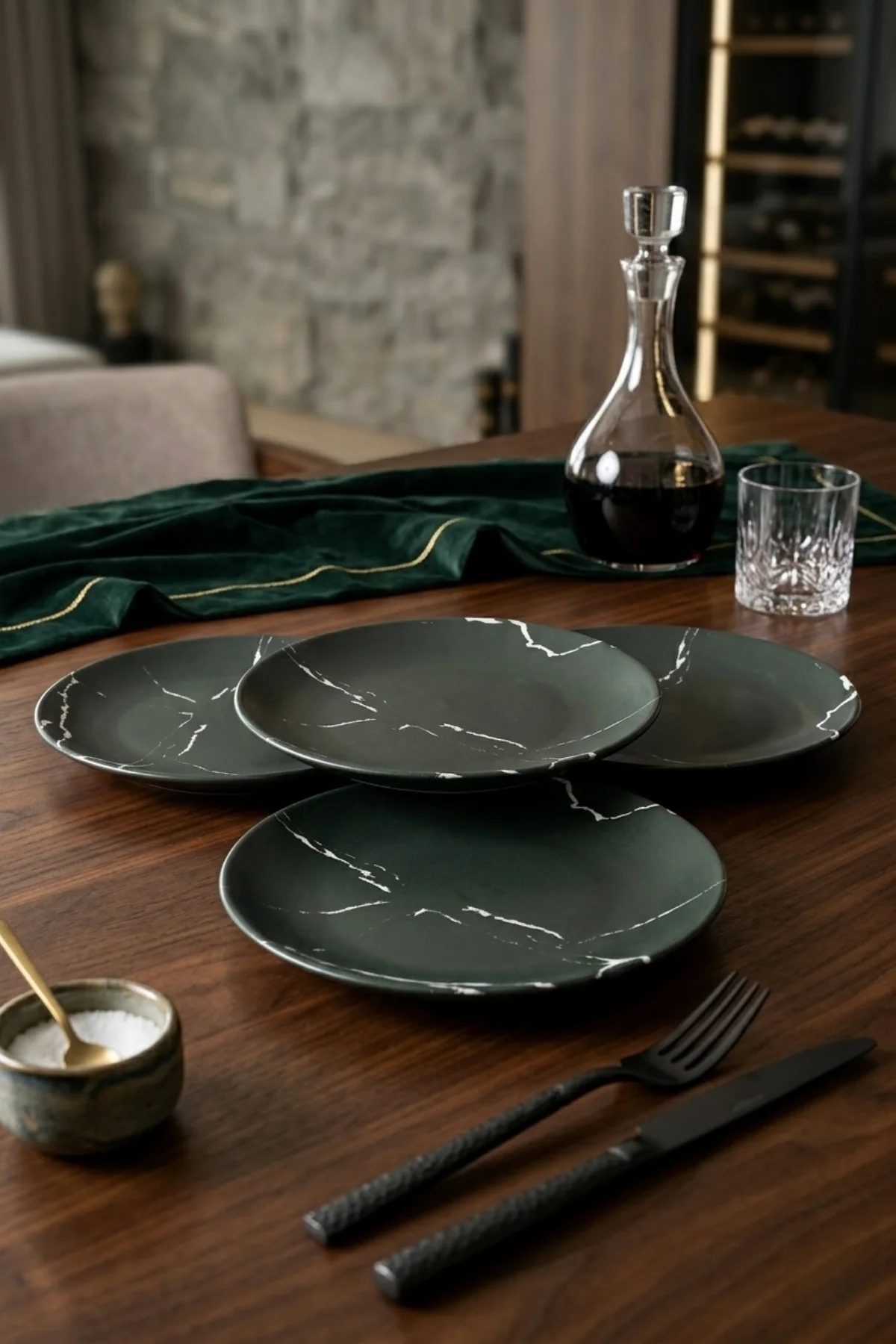 Mermer Desen Ege Pasta Tabağı 20 Cm 4 Parça 17990 Mermer Desen Ege Pasta Tabağı 20 Cm 4 Parça 17990